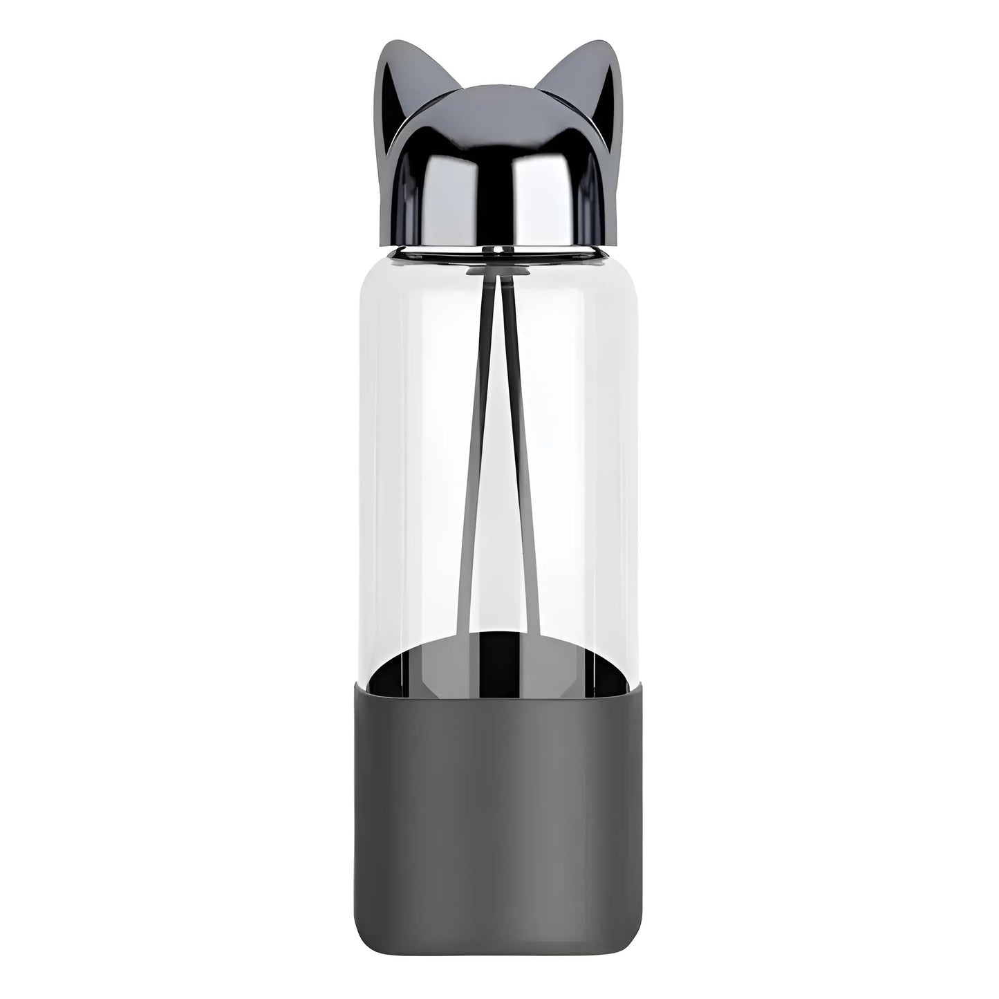 Black Water Bottle with Handles