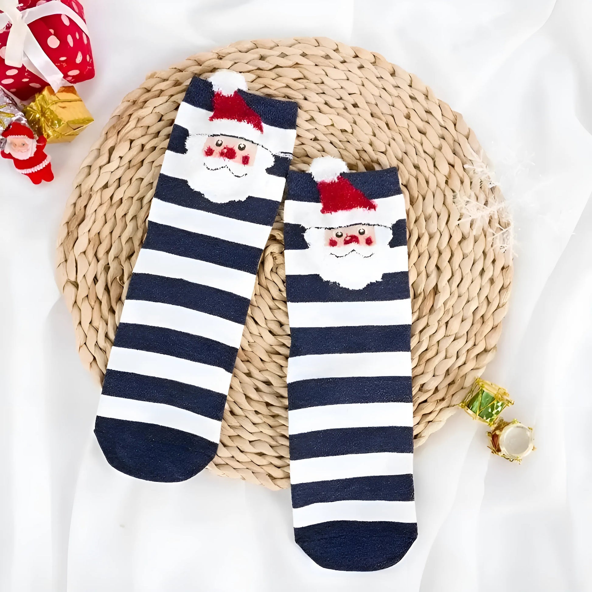 Black Women's Christmas Socks