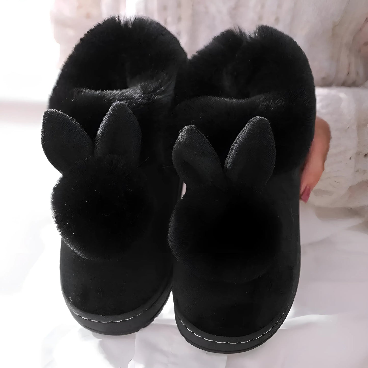 Black Women's Slip-On Slippers