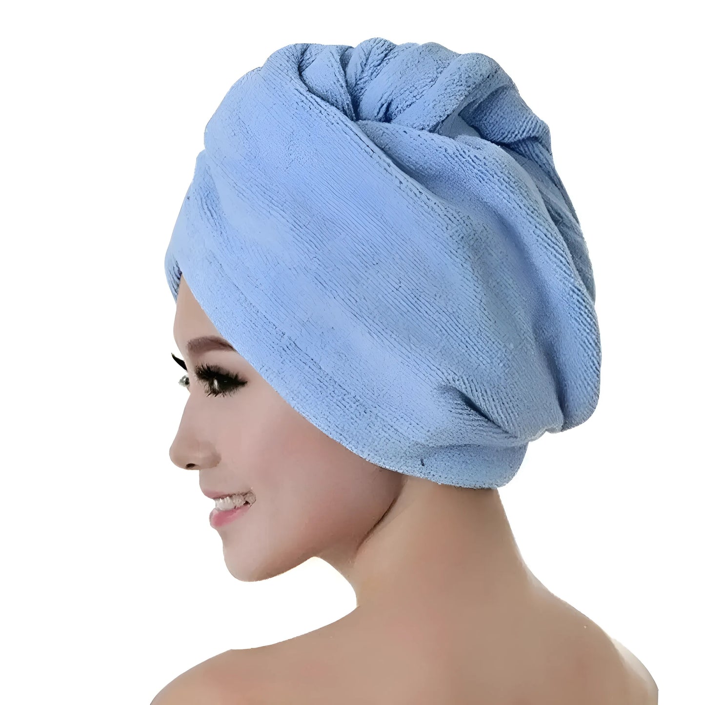 Blue Classic Hair Towel
