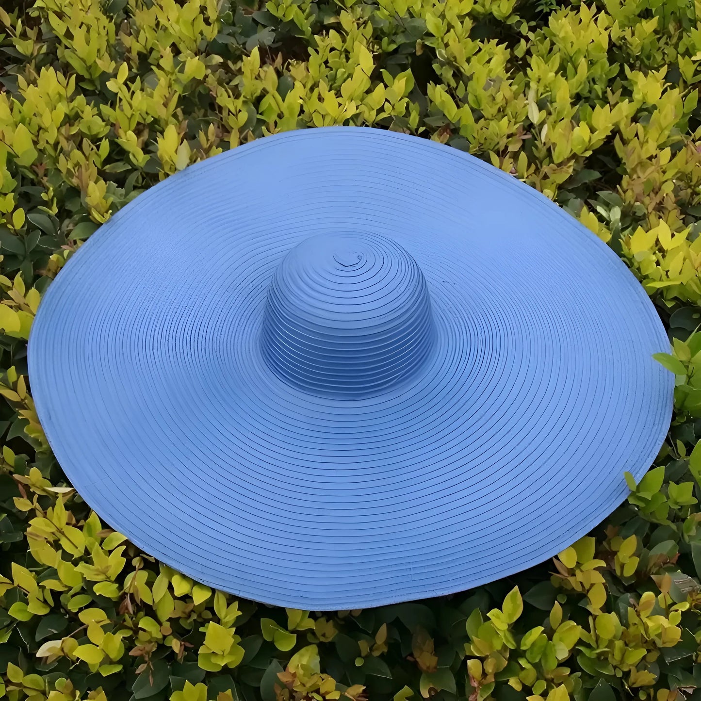 Blue Wide Brim Beach Hat
