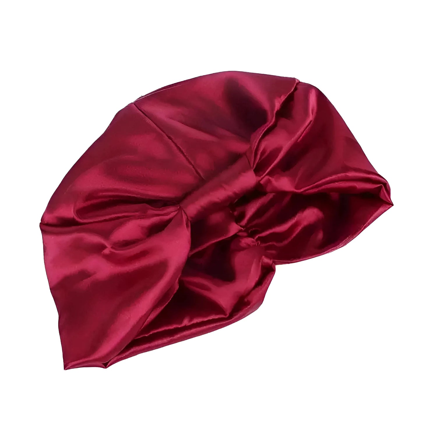 Burgundy Classic Satin Sleep Cap