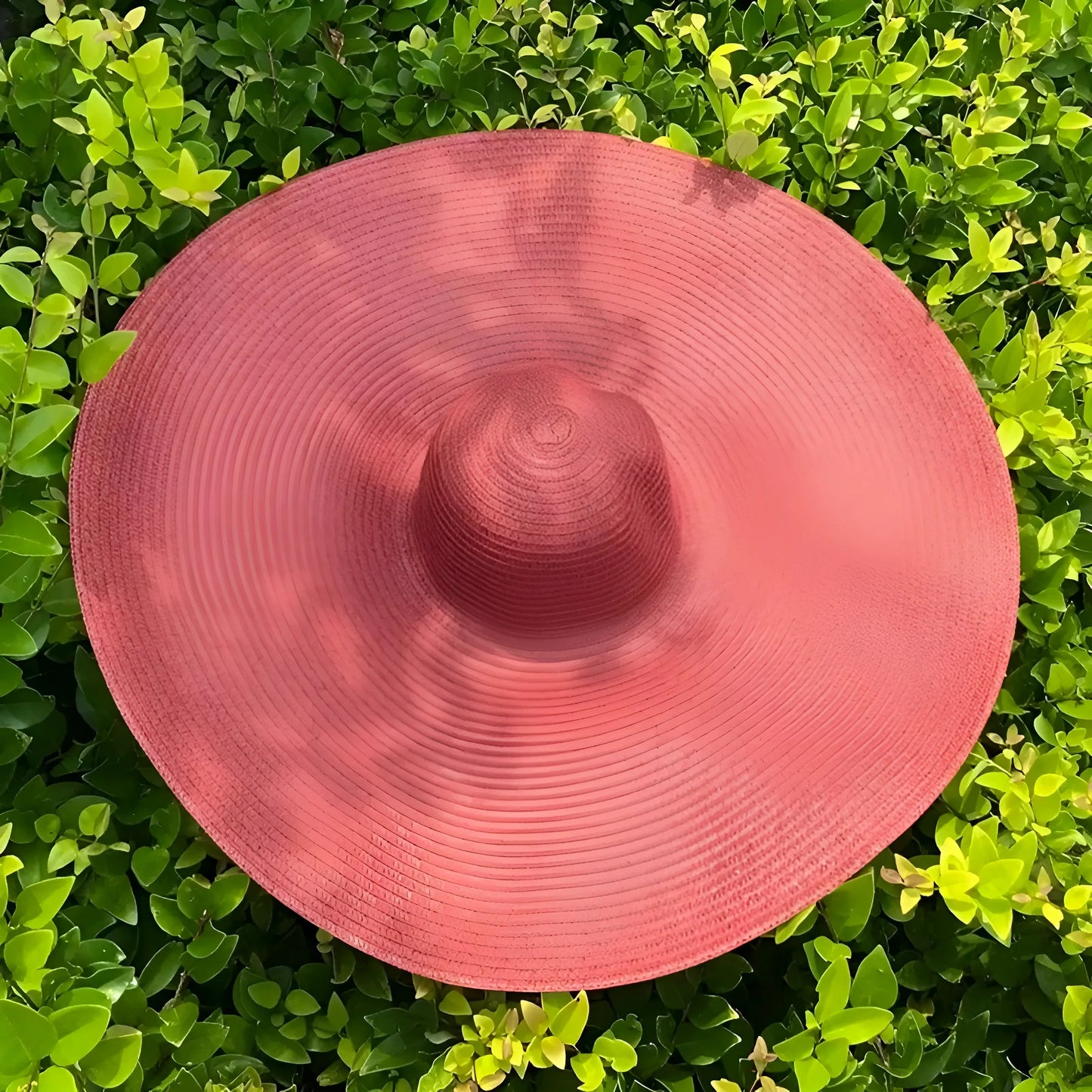 Burgundy Wide Brim Beach Hat