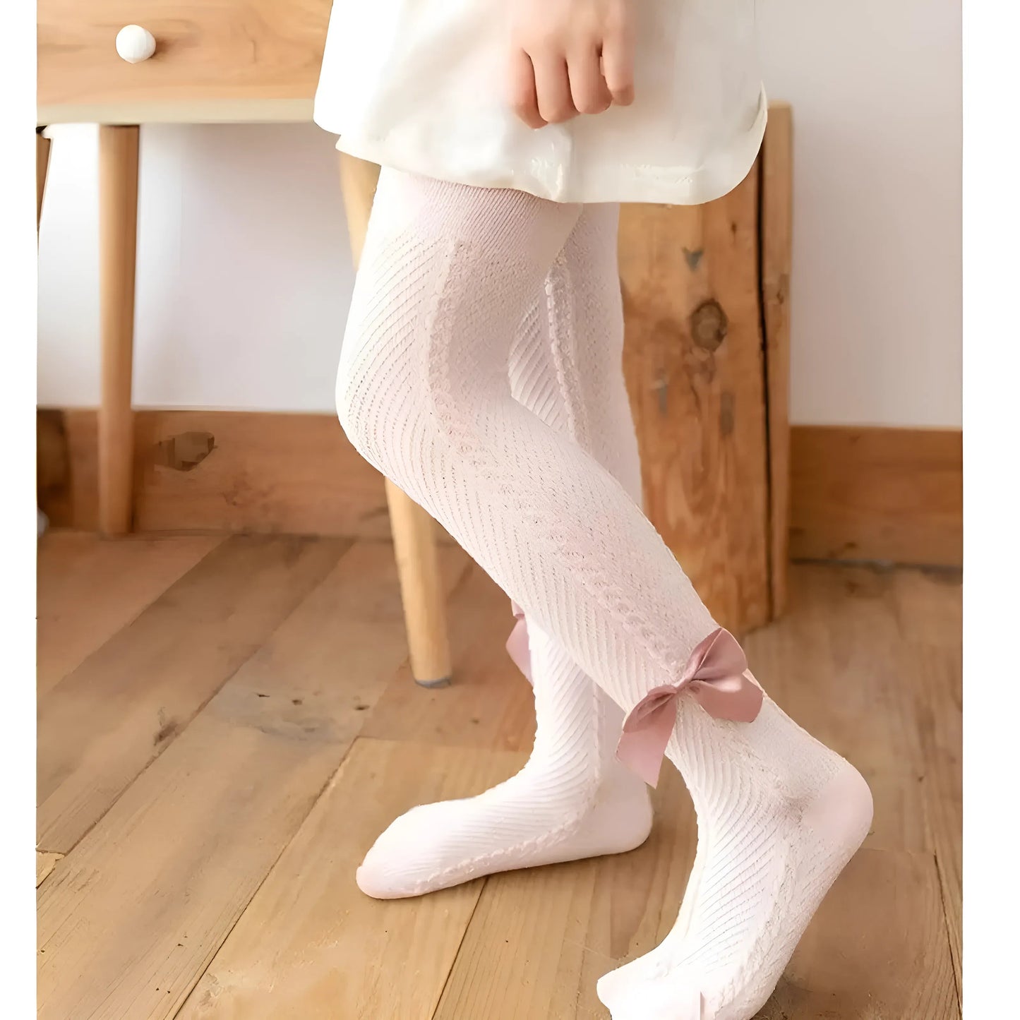 Children's Tights with Bow Detail