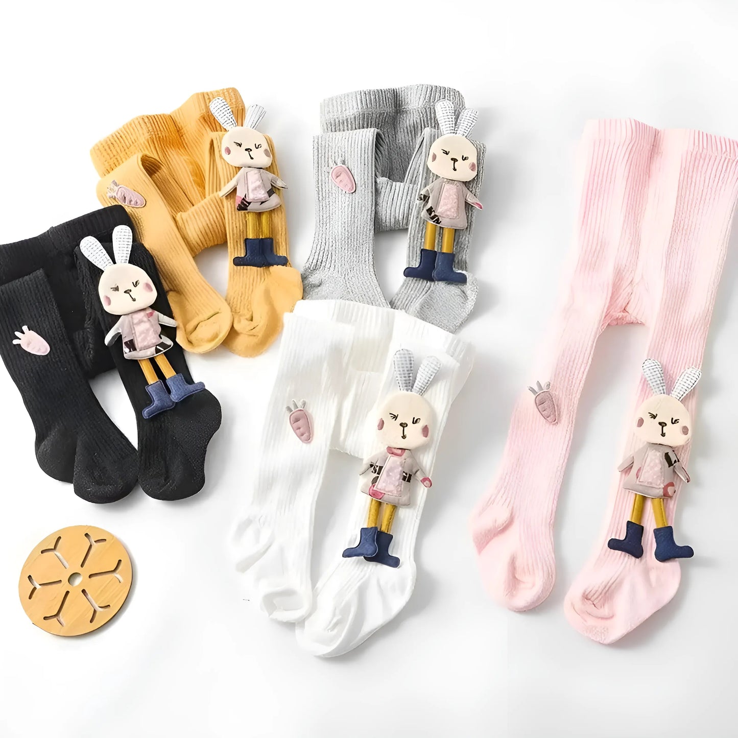 Children's Tights with Bunny Design