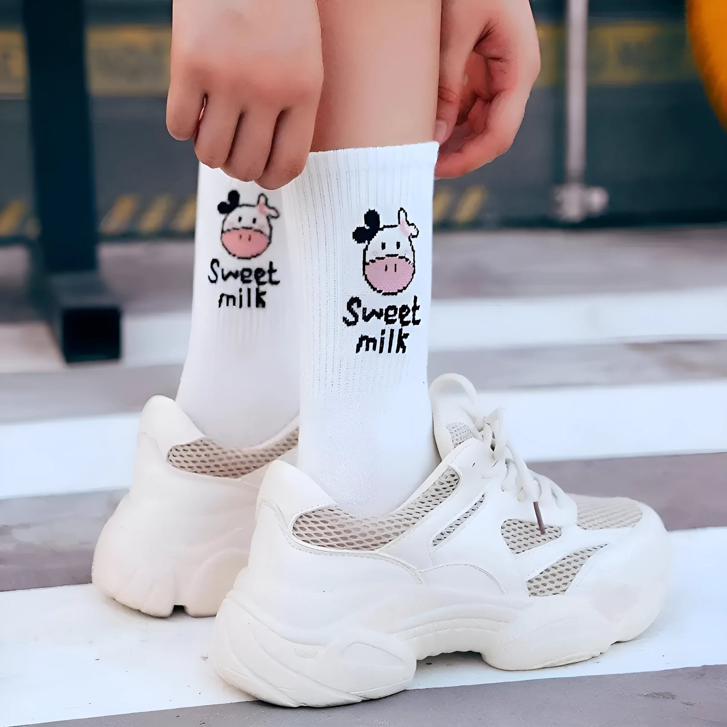Cow Print Socks