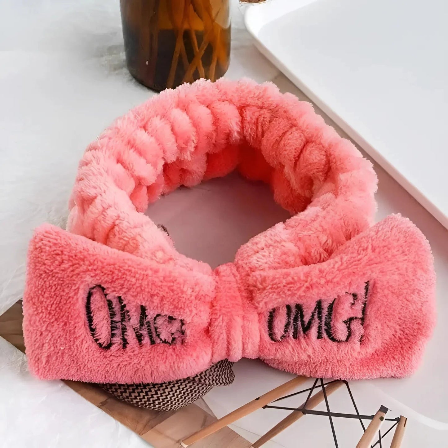 Dark Pink Fluffy Hairband OMG!