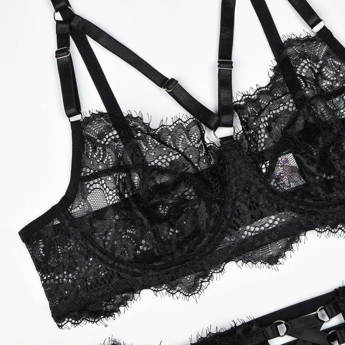 Lingerie set with lace details