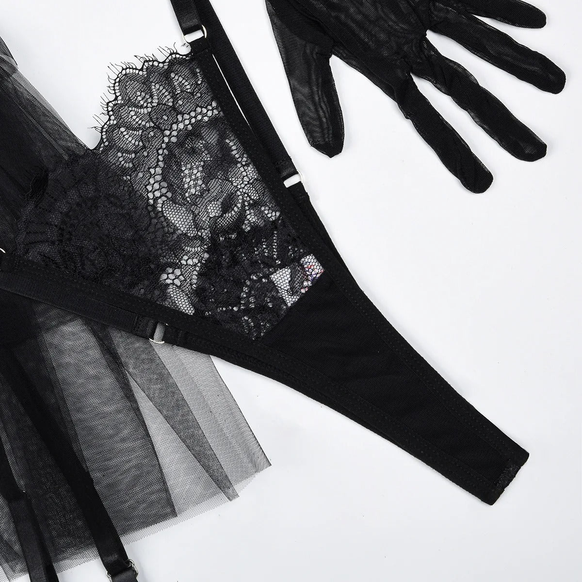 Lingerie set with lace details