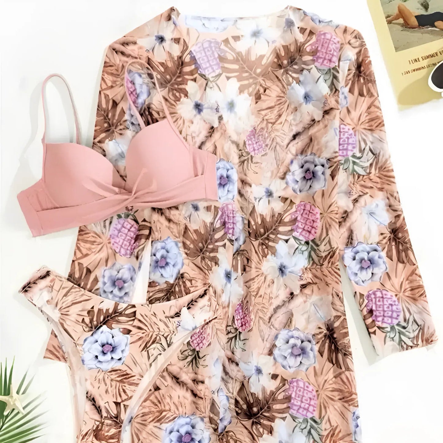 Exotic Print Two-Piece Bikini Set