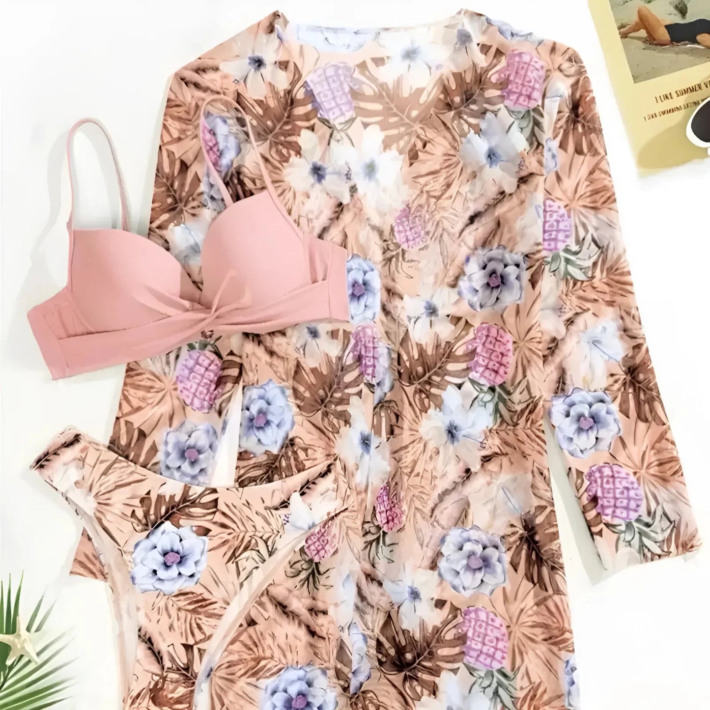 Exotic Print Two-Piece Bikini Set