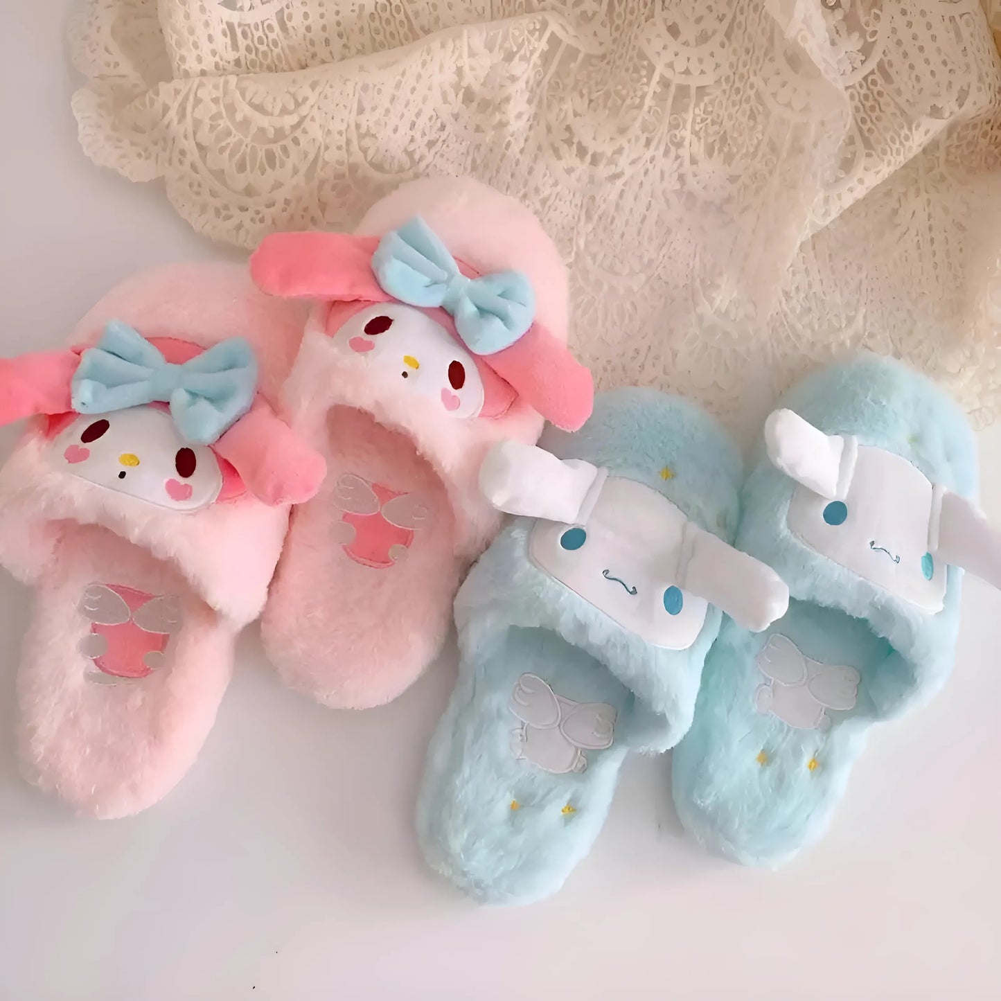 Faux Fur Slippers