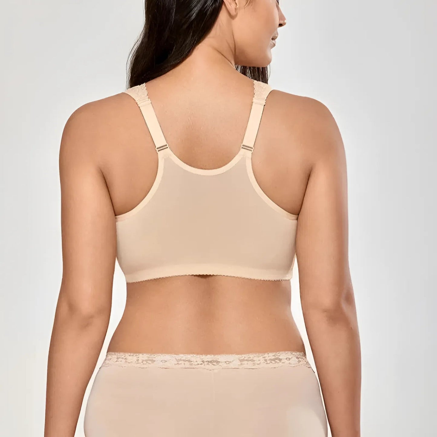 Front Fastening Lace Bra in Larger Sizes