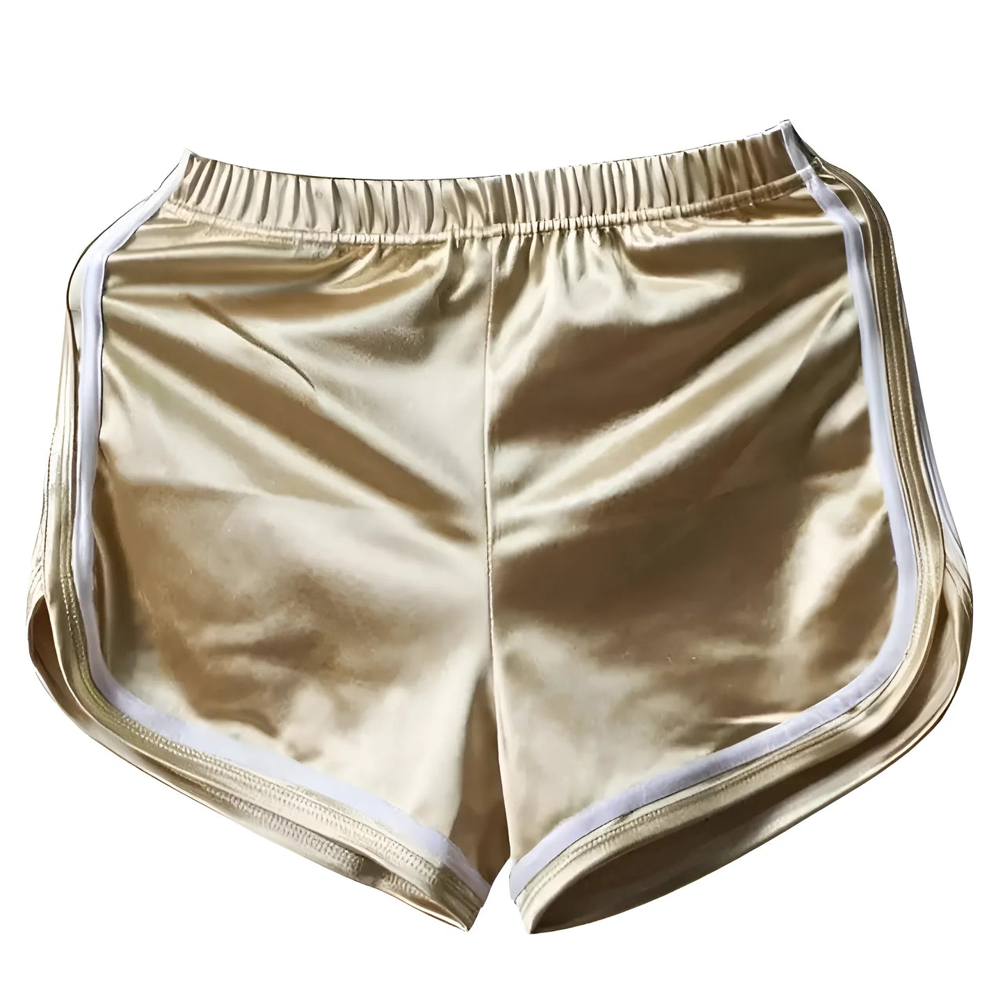 Gold Shimmering Sports Shorts