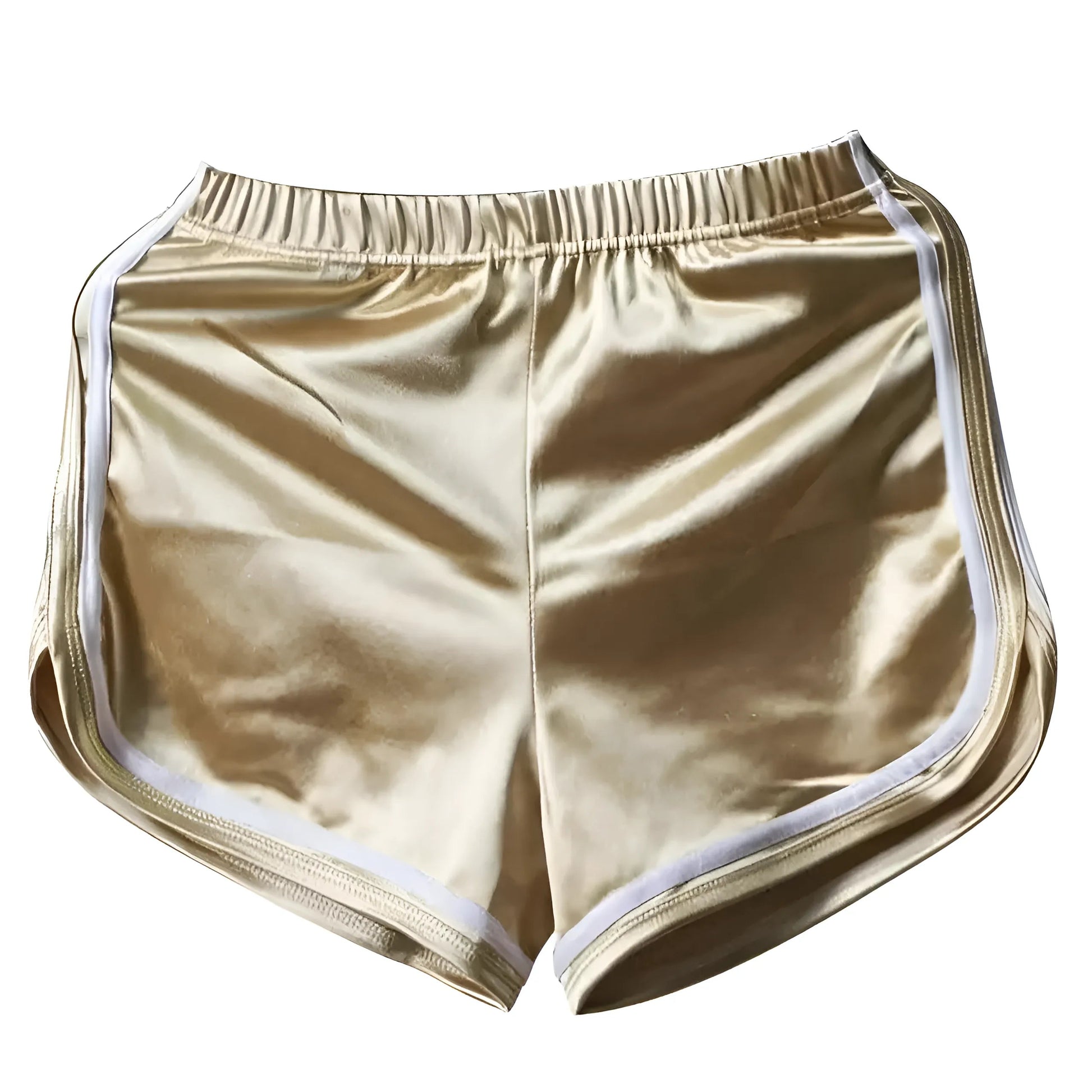 Gold Shimmering Sports Shorts