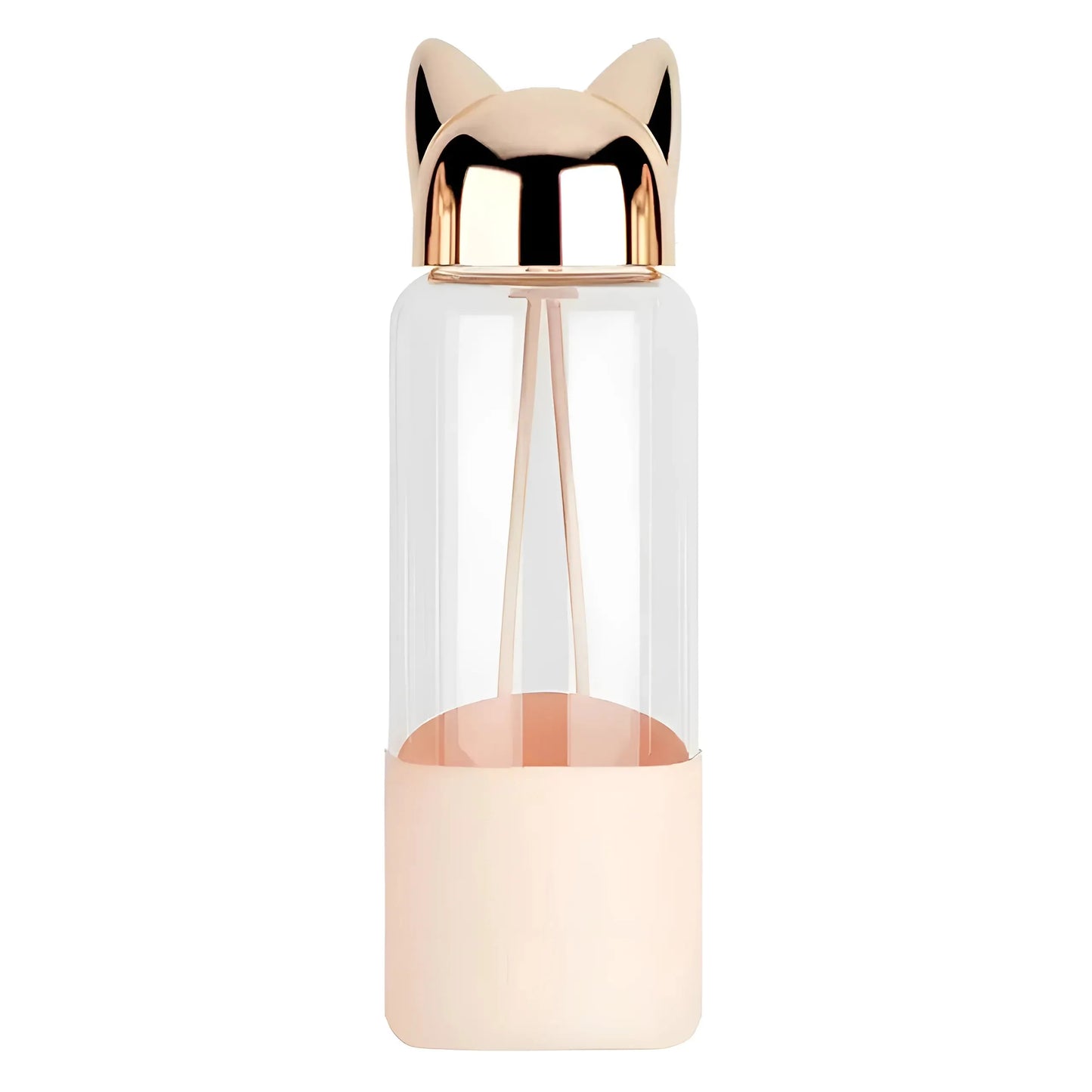 Gold Water Bottle with Handles
