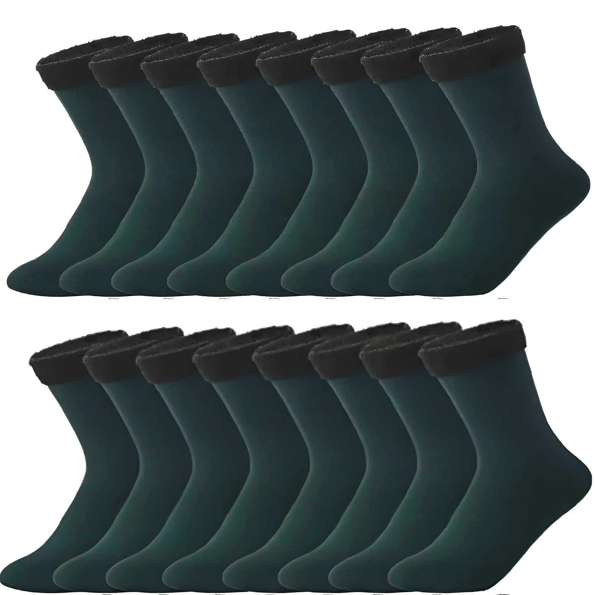 Green Classic Thermal Socks - Pack of 8