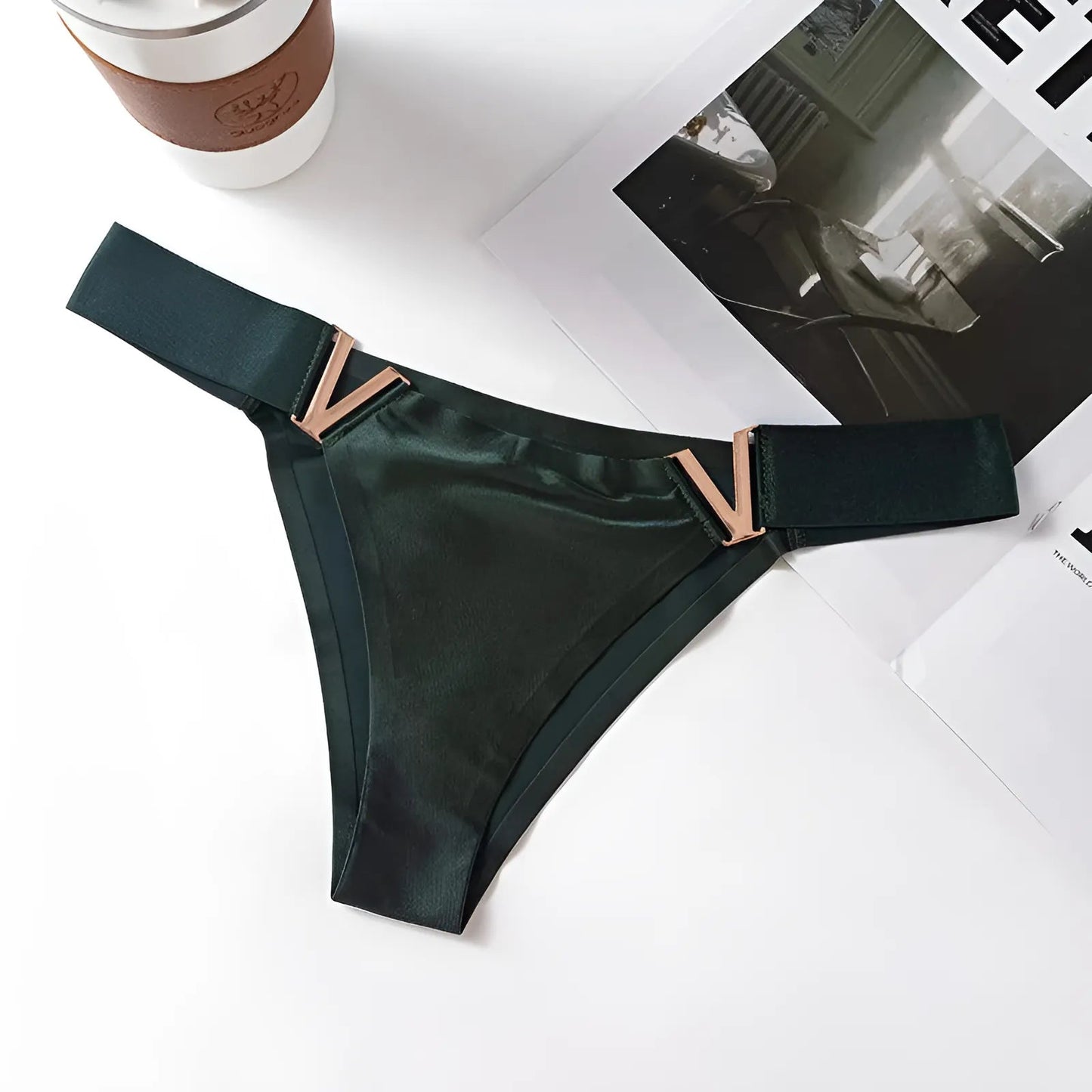 Green Decorative Insert Briefs