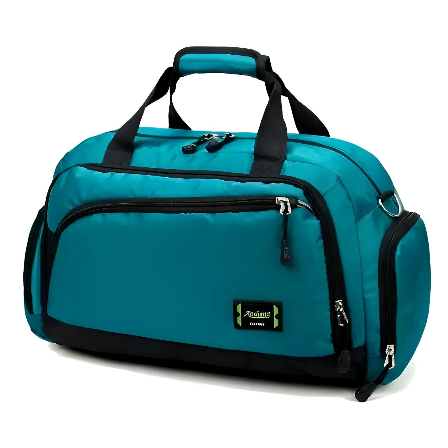 Green Sports Bag with Pockets