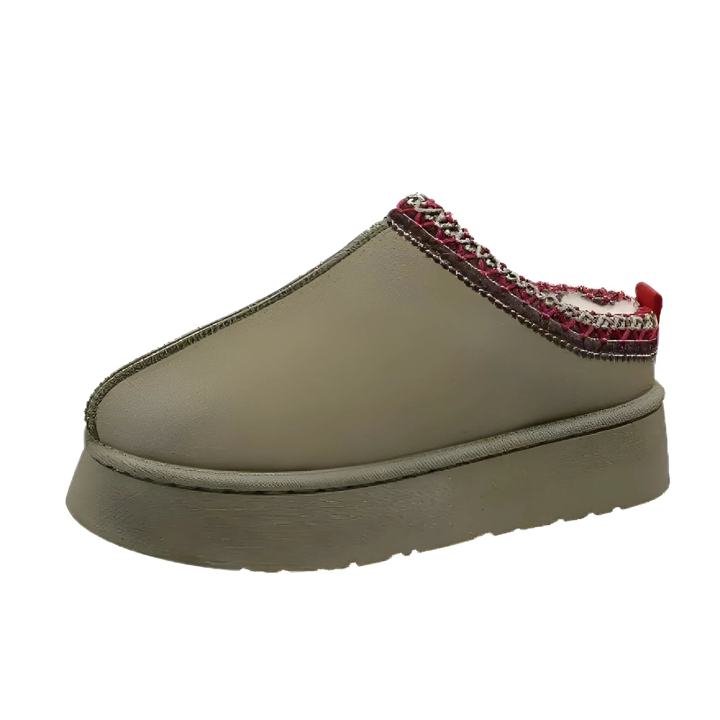 Green Warm Indoor Slippers