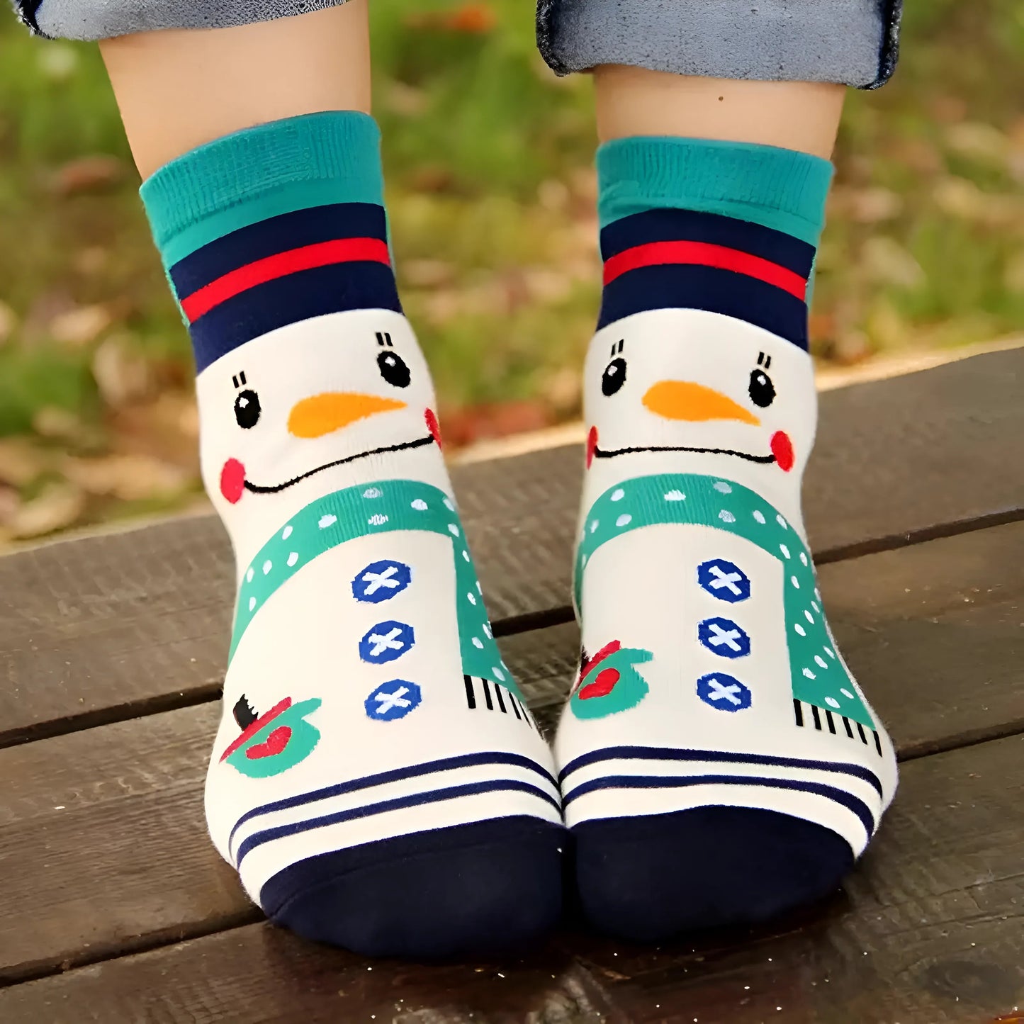 Green Women's Holiday Socks