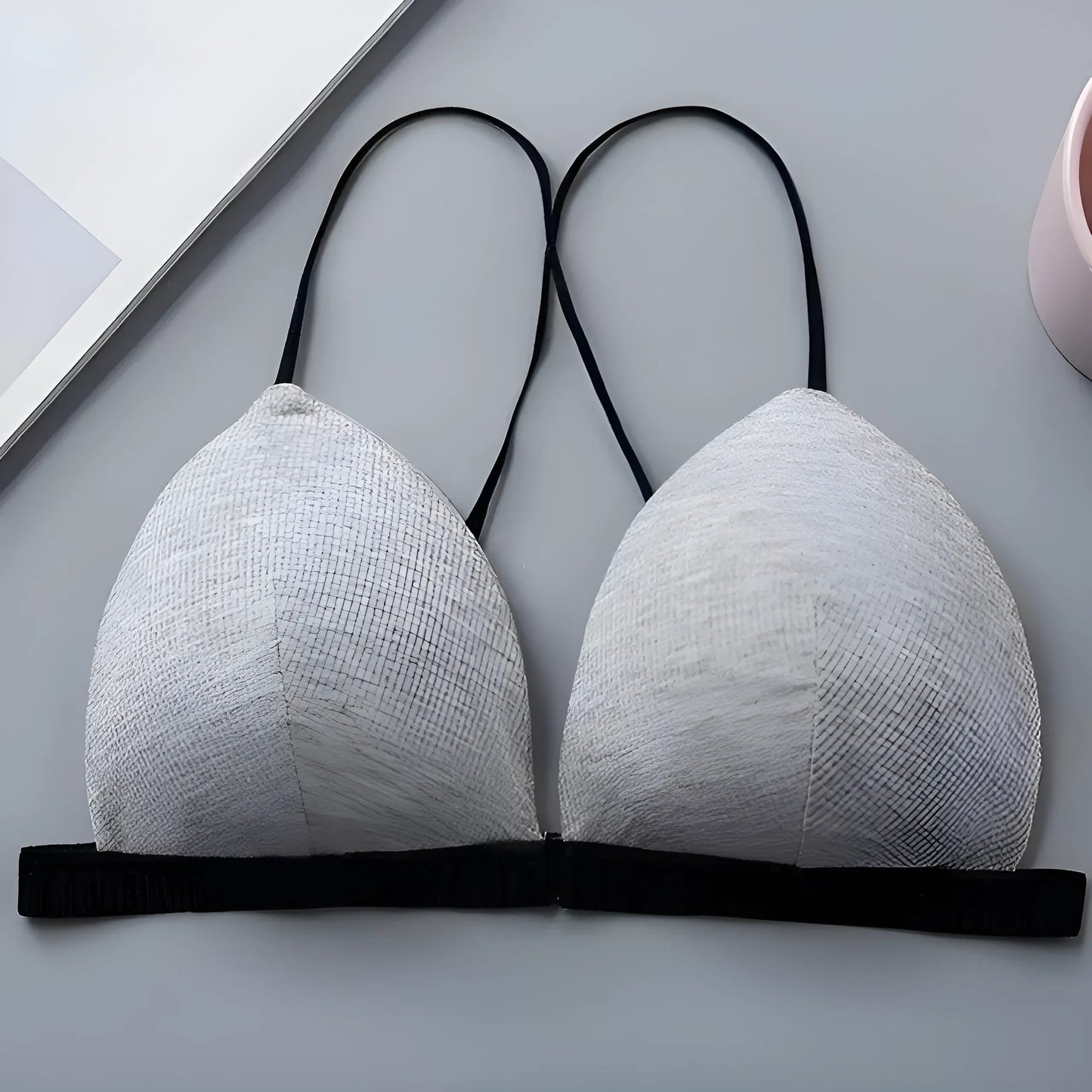Grey Classic Push-Up Bra