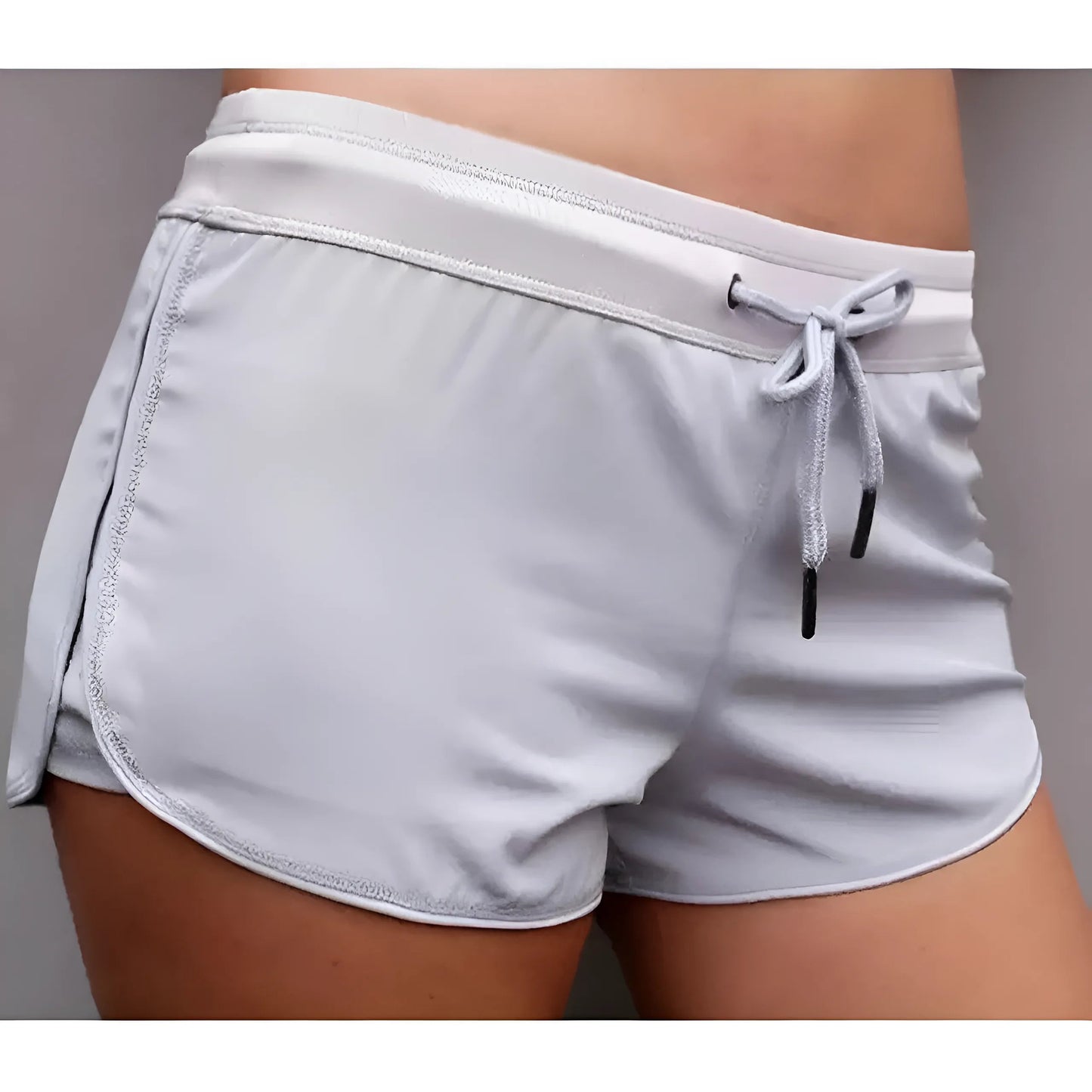 Grey Elasticated Sports Shorts