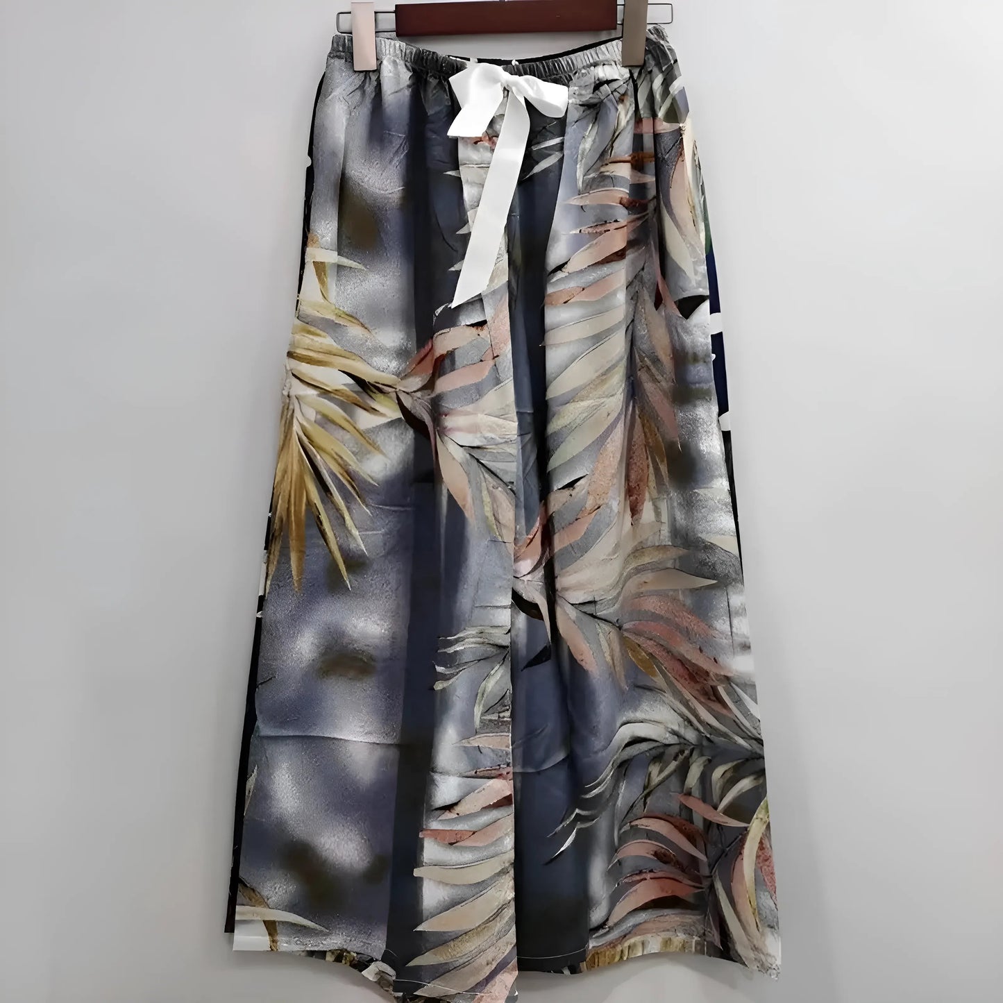 Grey Floral Pyjama Trousers