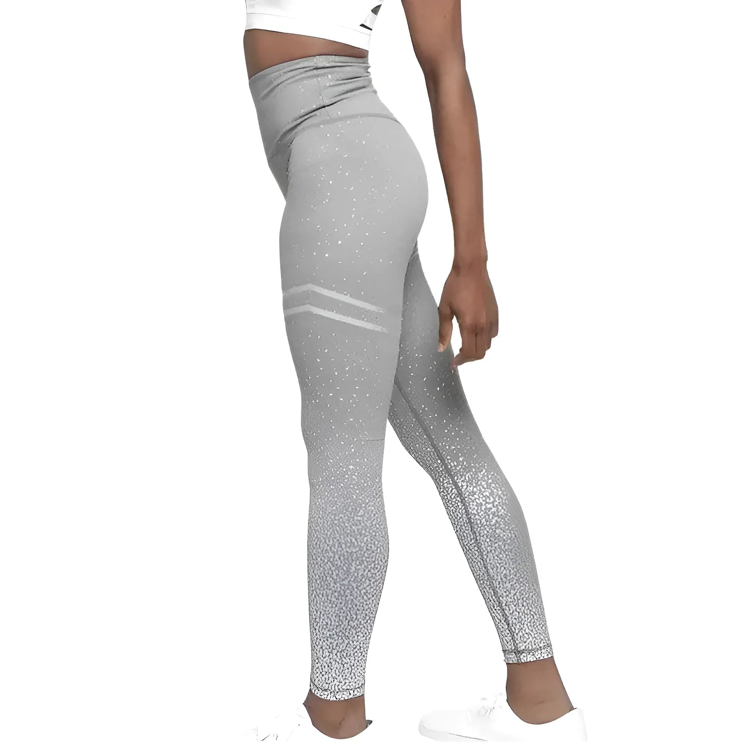 Grey Ombre Effect Sports Leggings