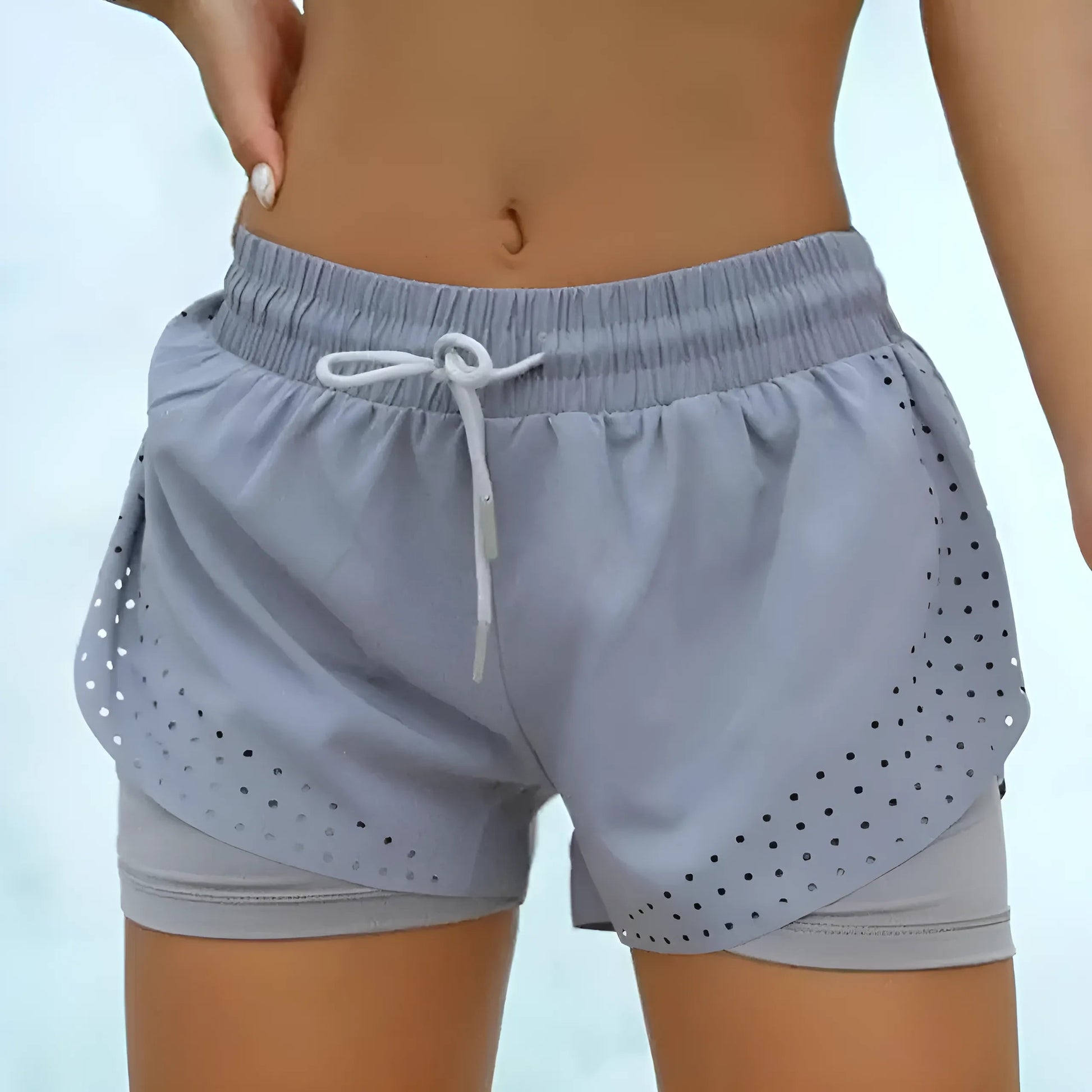 Grey Sports Shorts