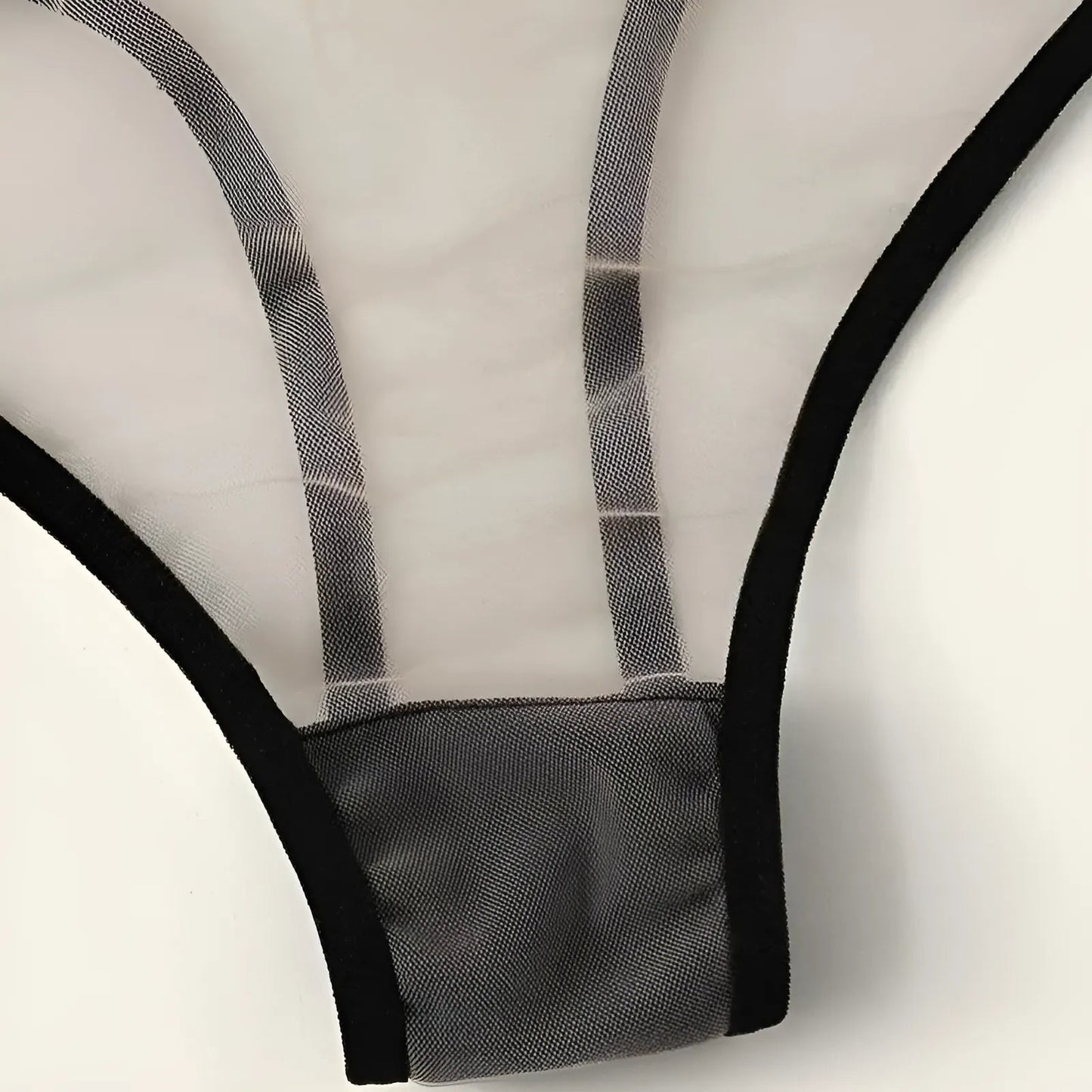 Lace and Mesh Lingerie Set