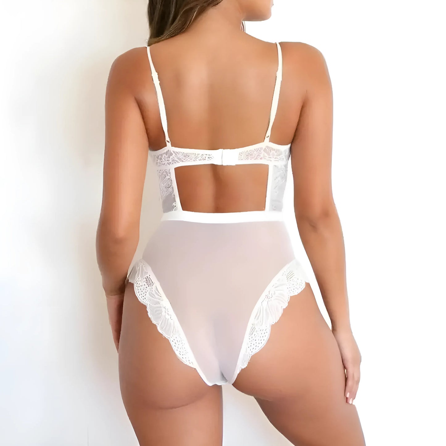 Lace Bodysuit with Open Back