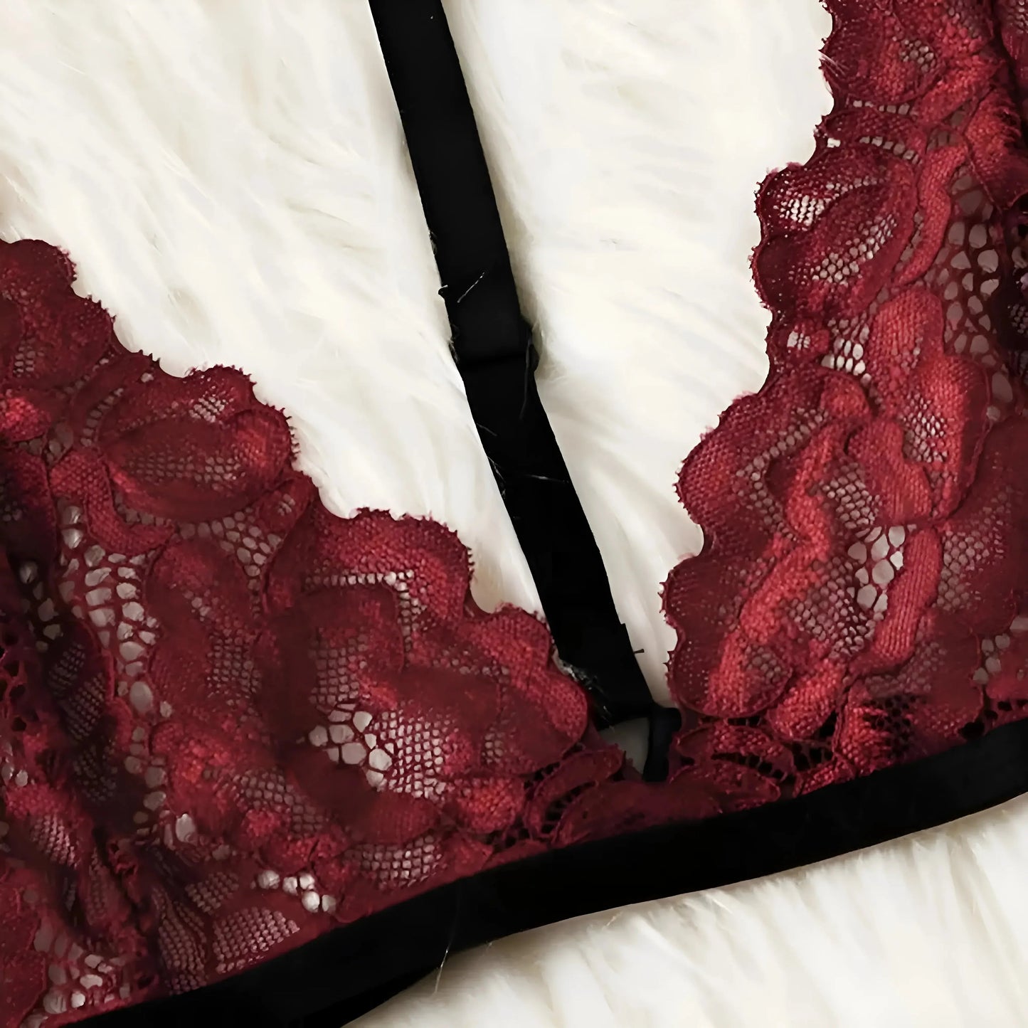 Lace Lingerie Set with Decorative Straps