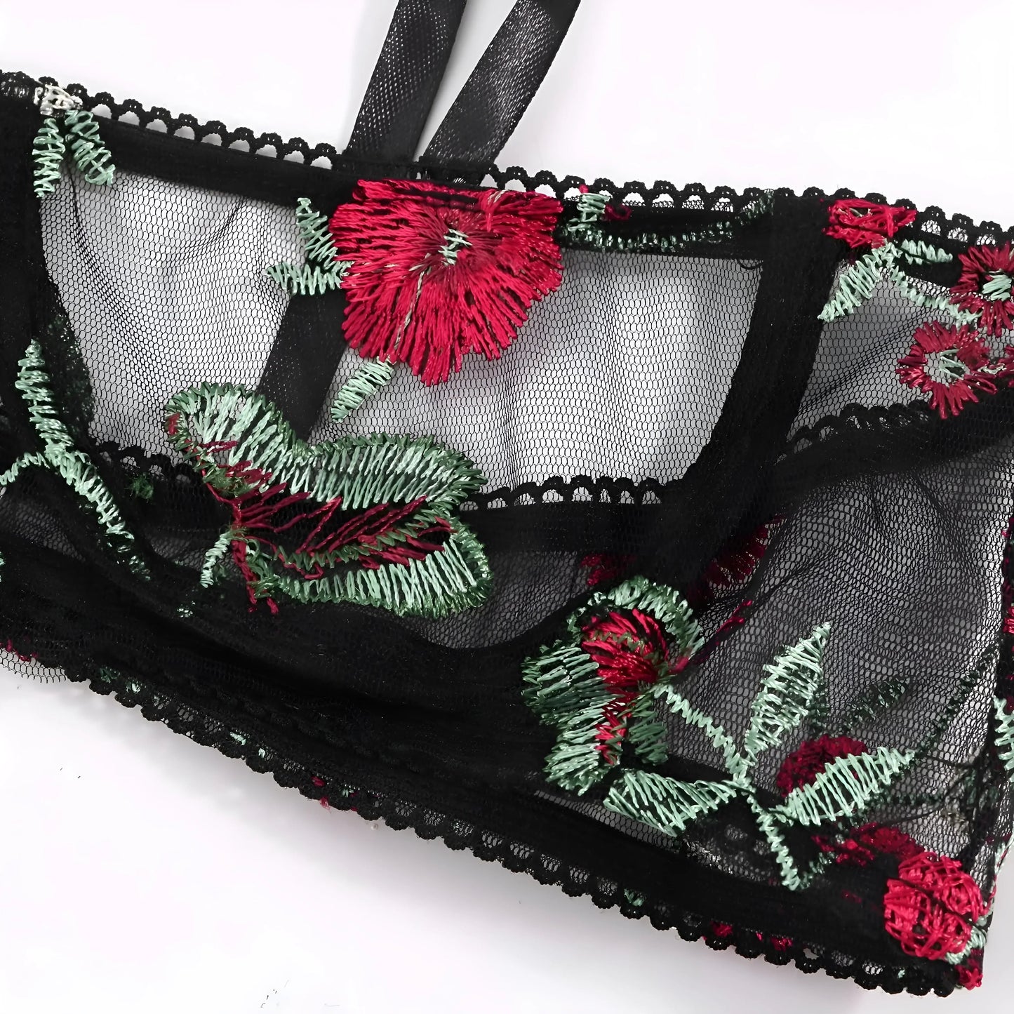 Lace Lingerie Set with Decorative Ties