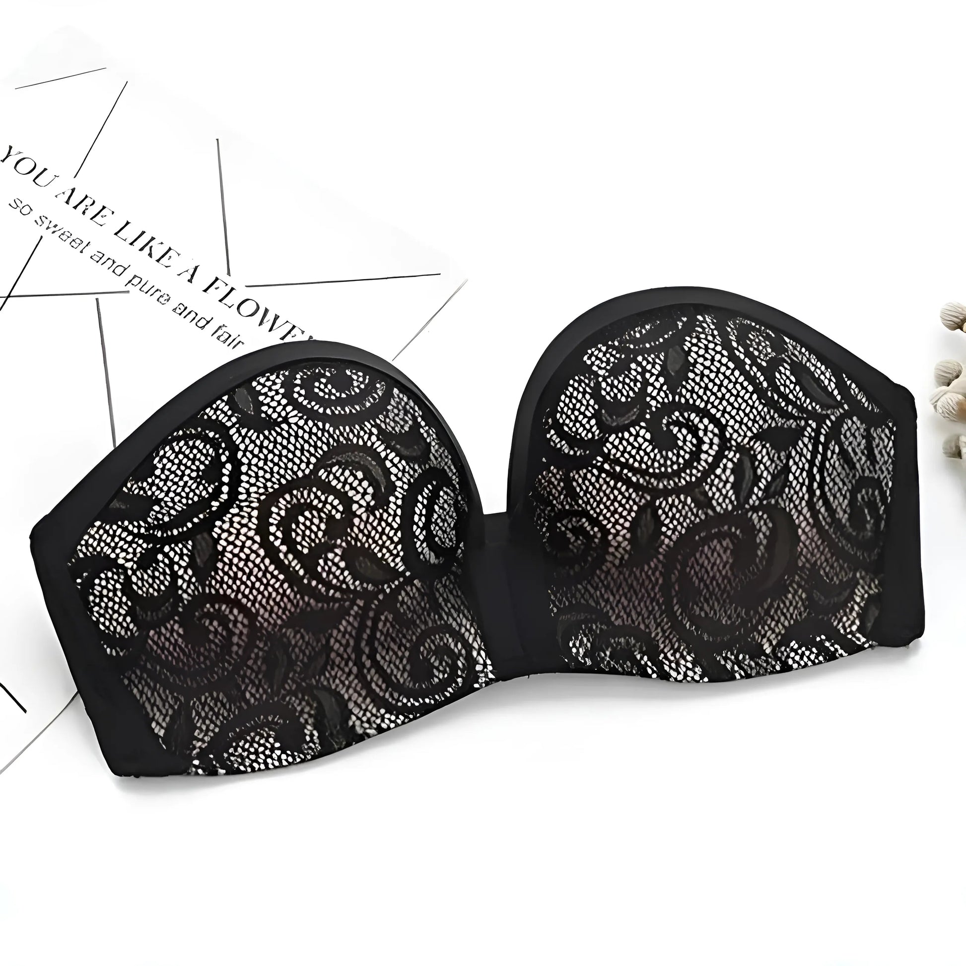 Lace Strapless Push-Up Bra