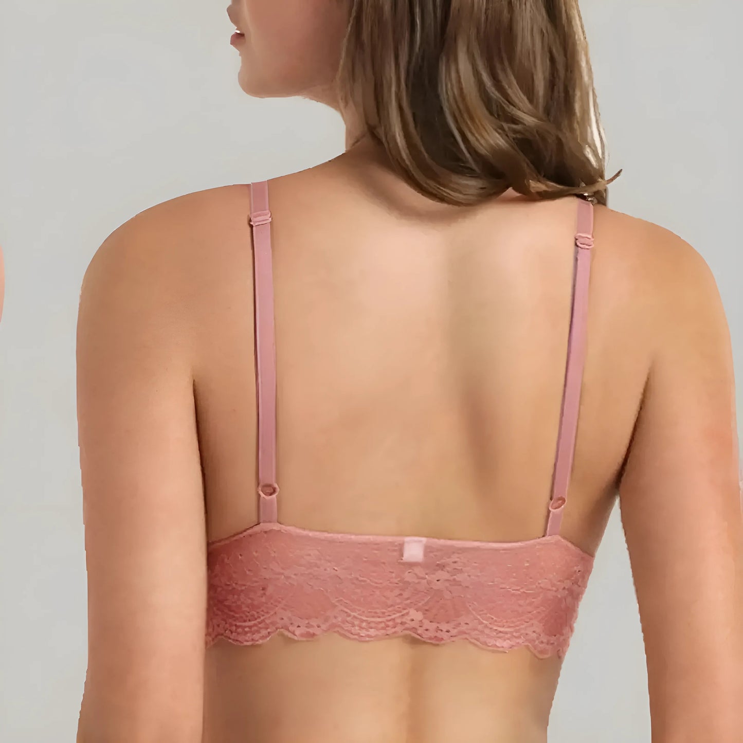 Lace Triangle Bralette with Low Rise