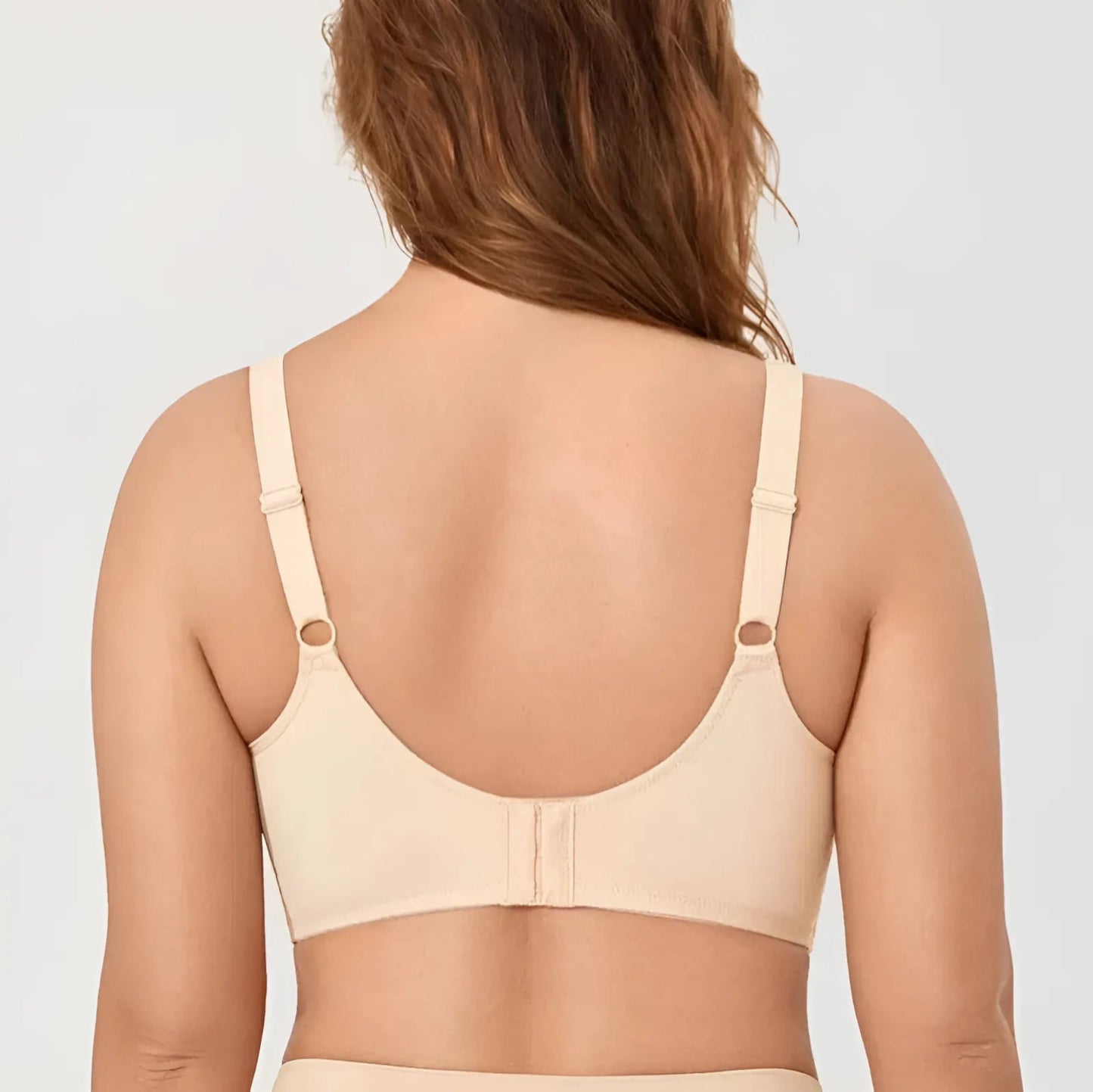 Large Size Sports Bra with Mesh Panel