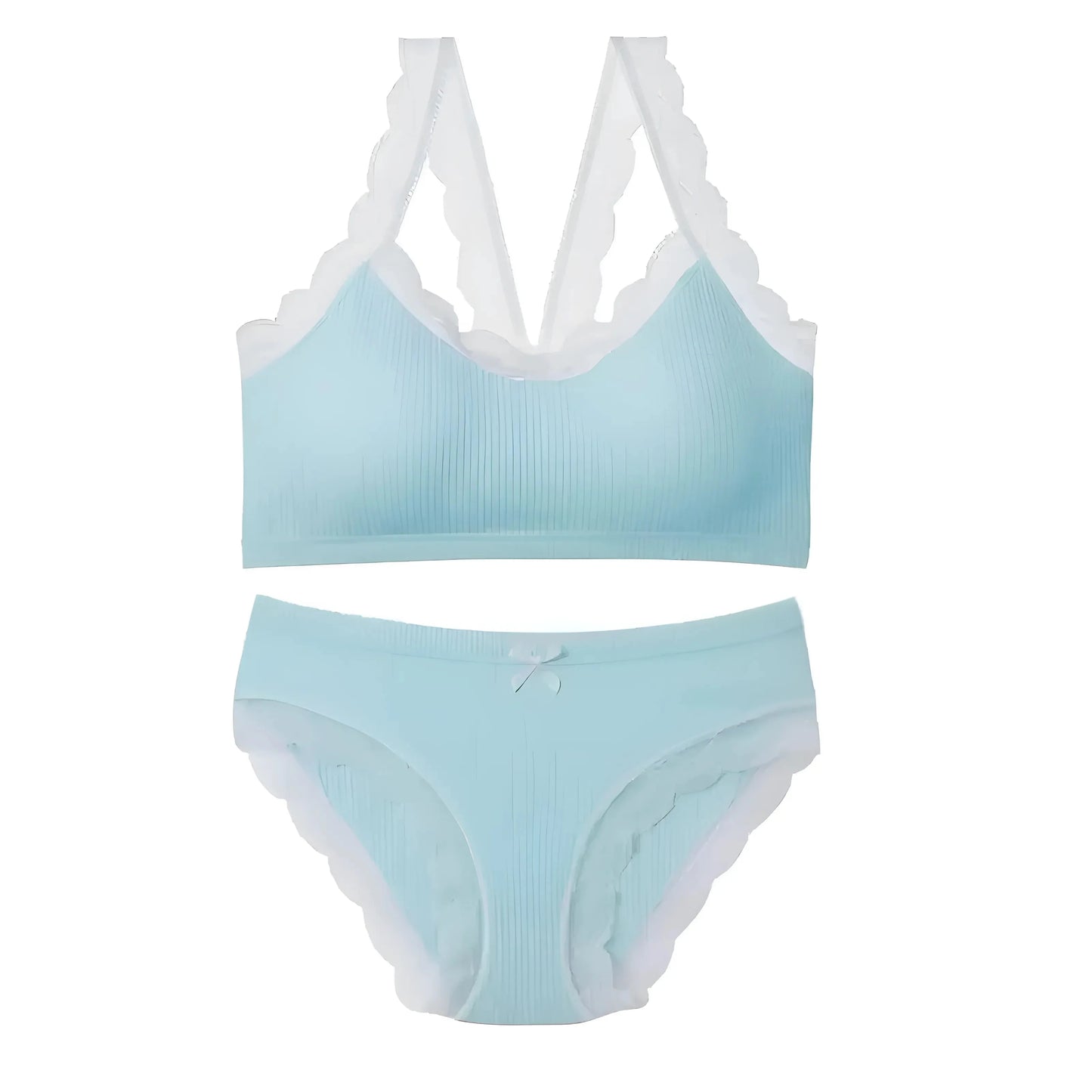 Light Blue Classic Lingerie Set