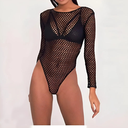 Long Sleeve Mesh Body