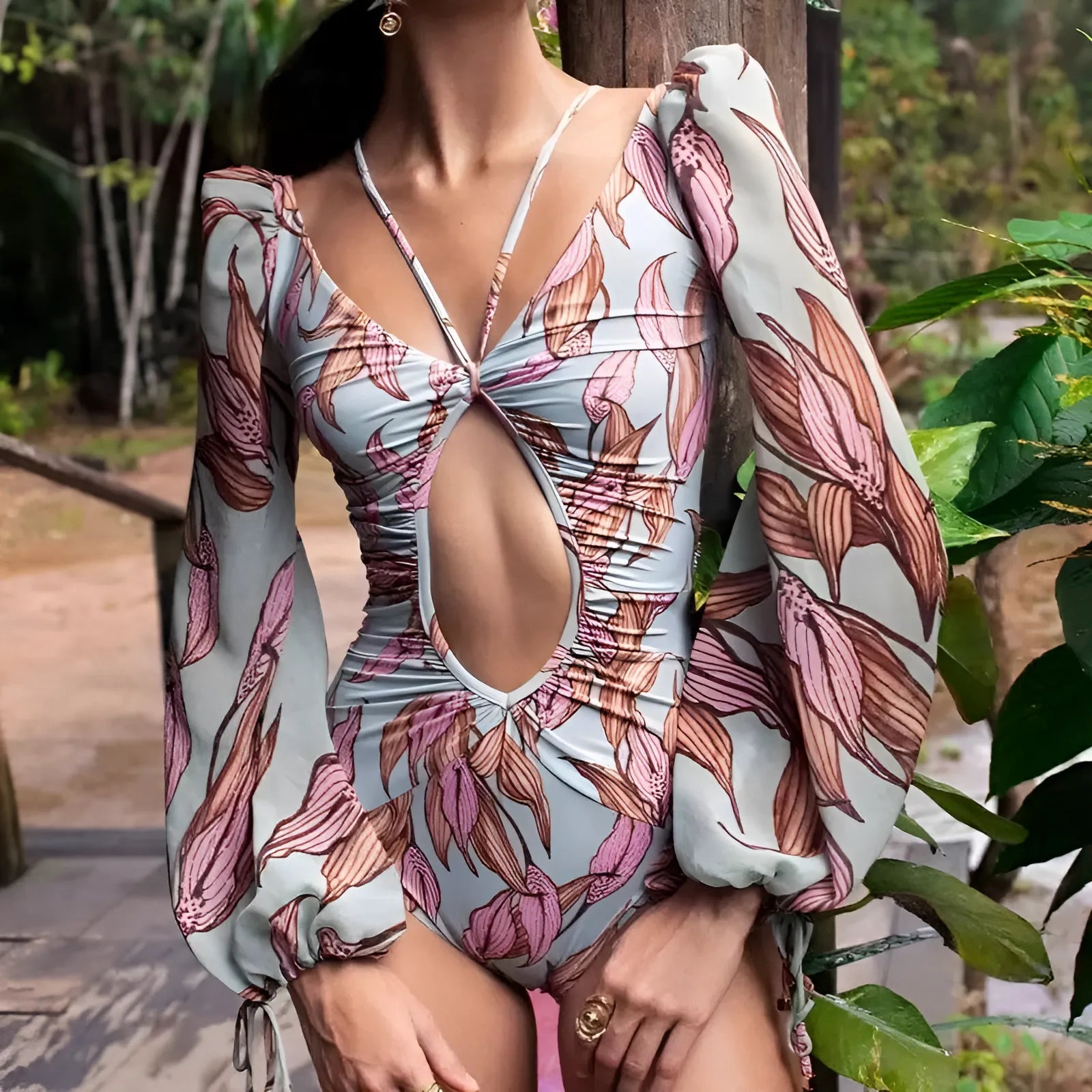 Long Sleeve One-Piece Swimsuit