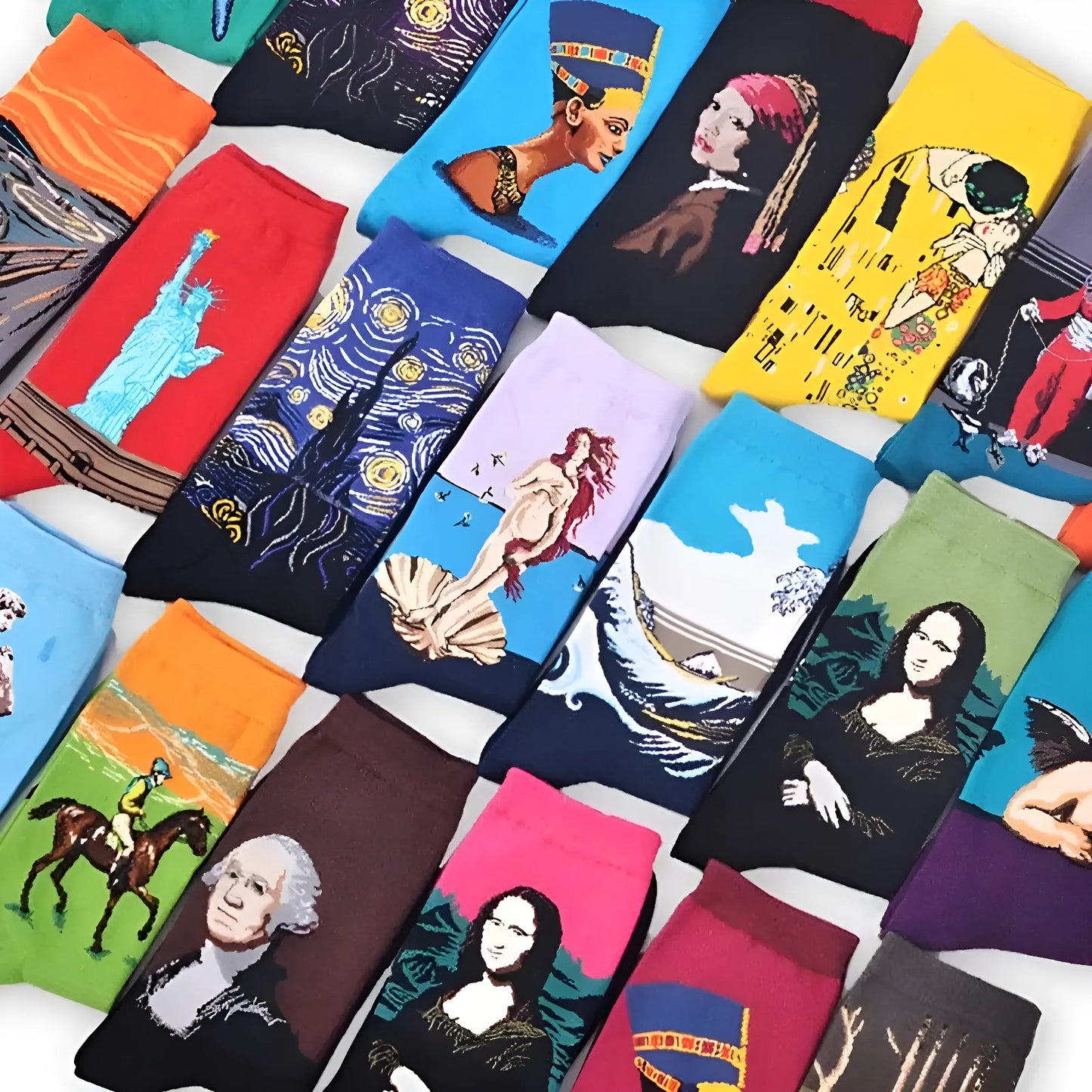 Long Socks with Artistic Designs