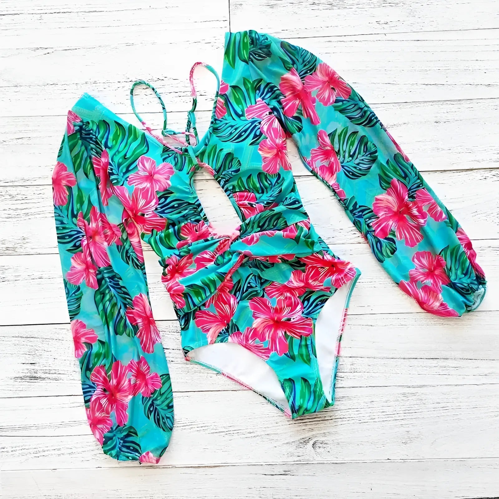 Marine Long Sleeve One-Piece Swimsuit