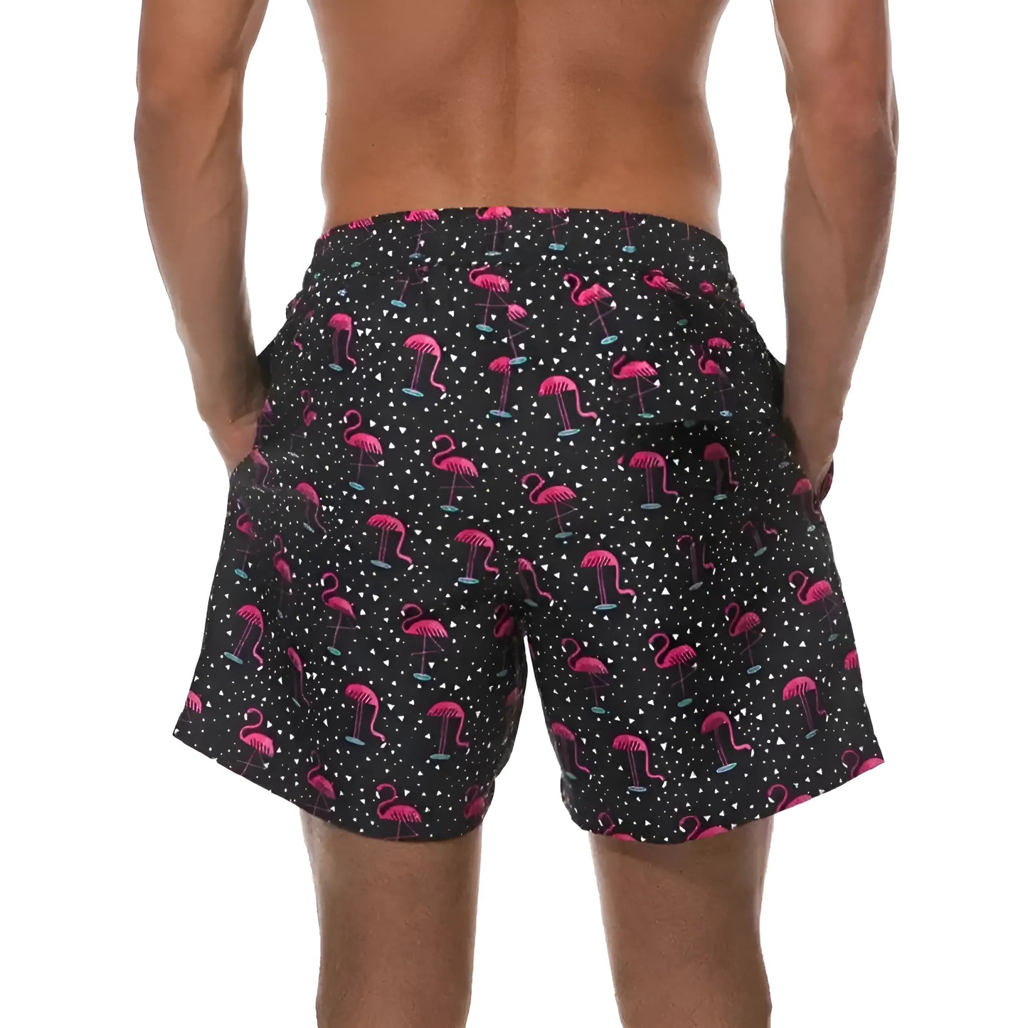 Men's Swim Shorts with Colourful Print