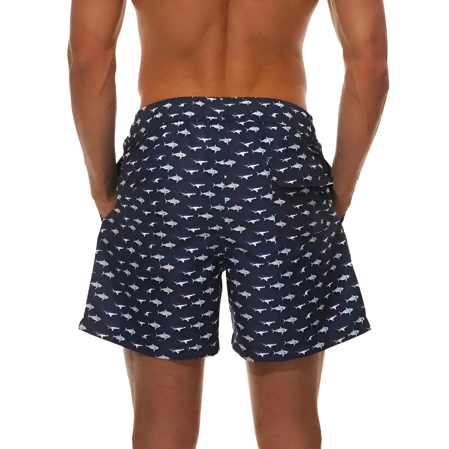 Men's Swim Shorts with Colourful Print