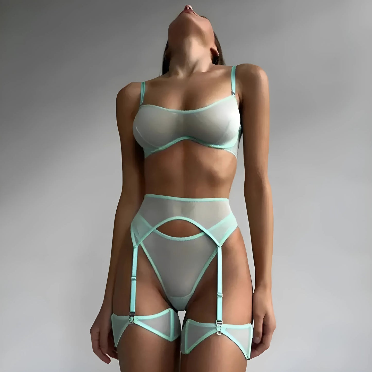 Mesh lingerie set