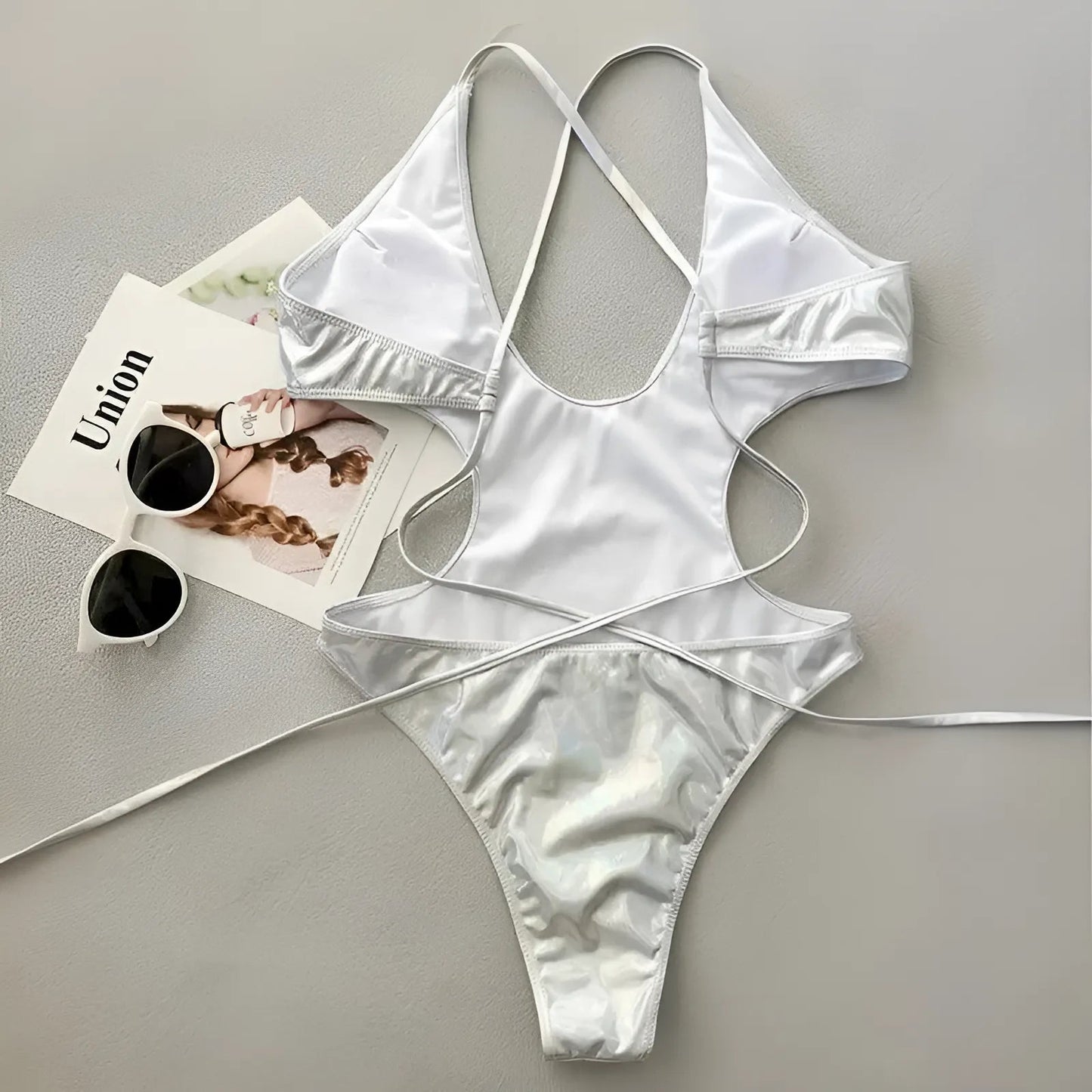 Metallic One-Piece Swimsuit