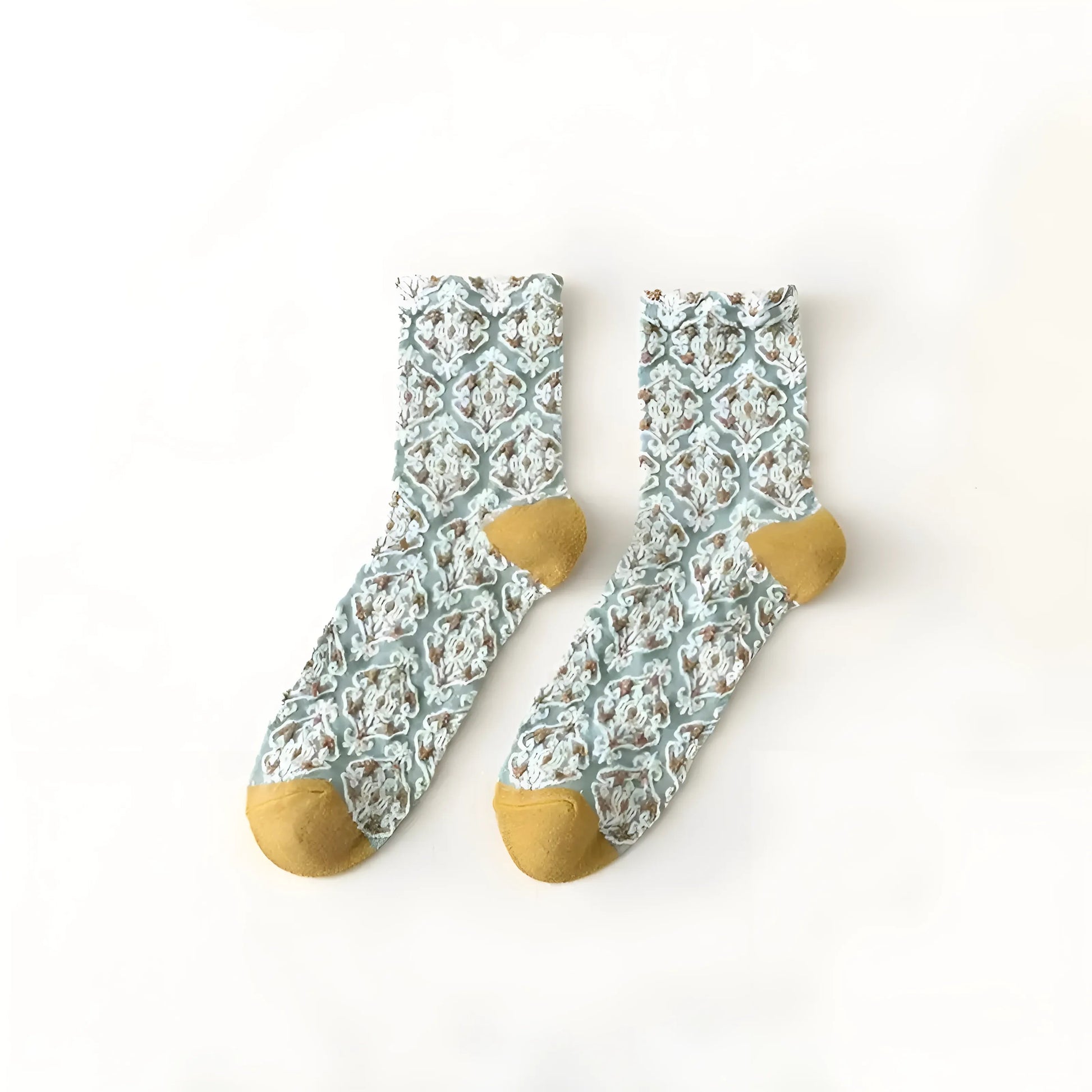 Multicoloured Women's Socks with Decorative Pattern