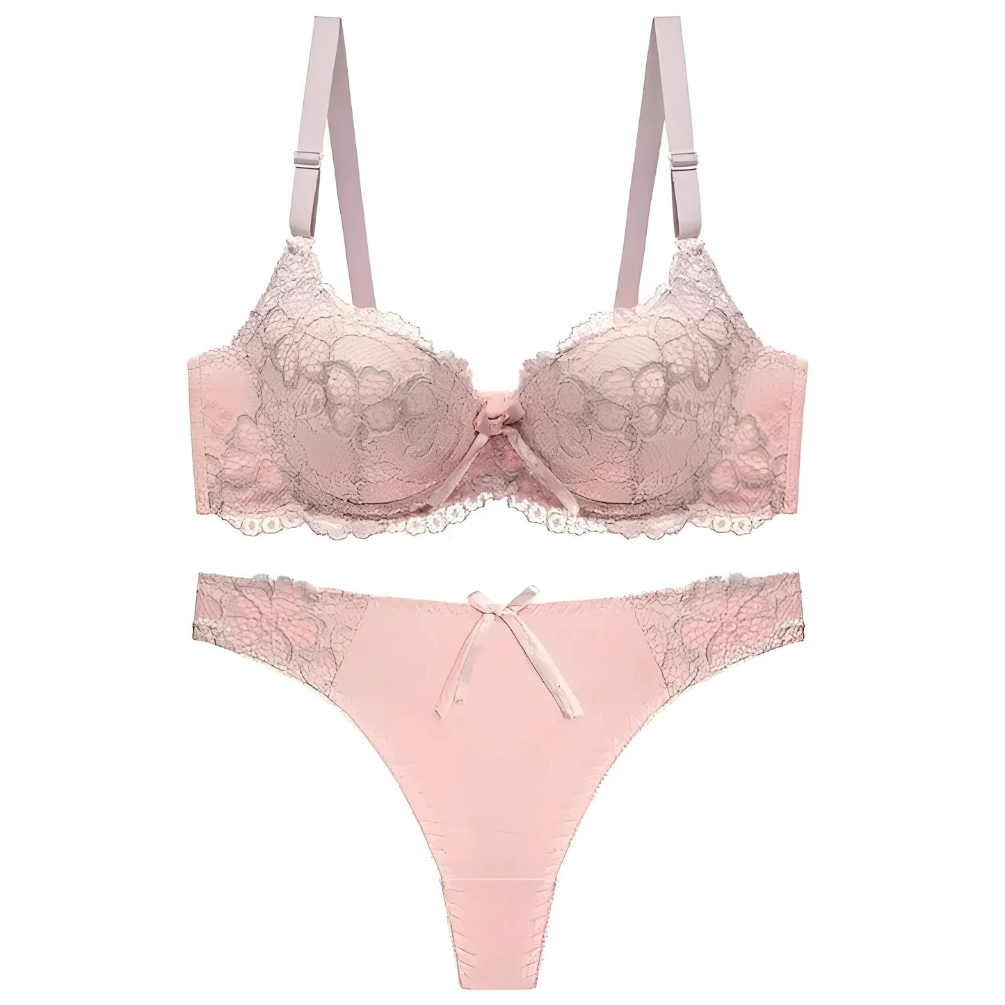 Nude Classic Lace Lingerie Set
