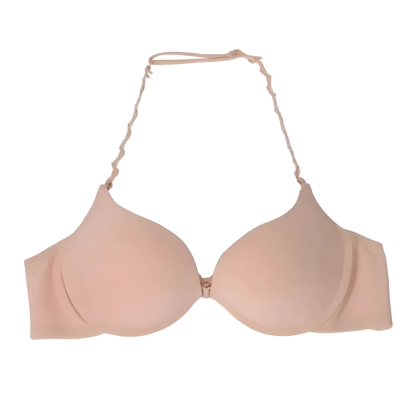 Nude Lace Front Fastening Bra