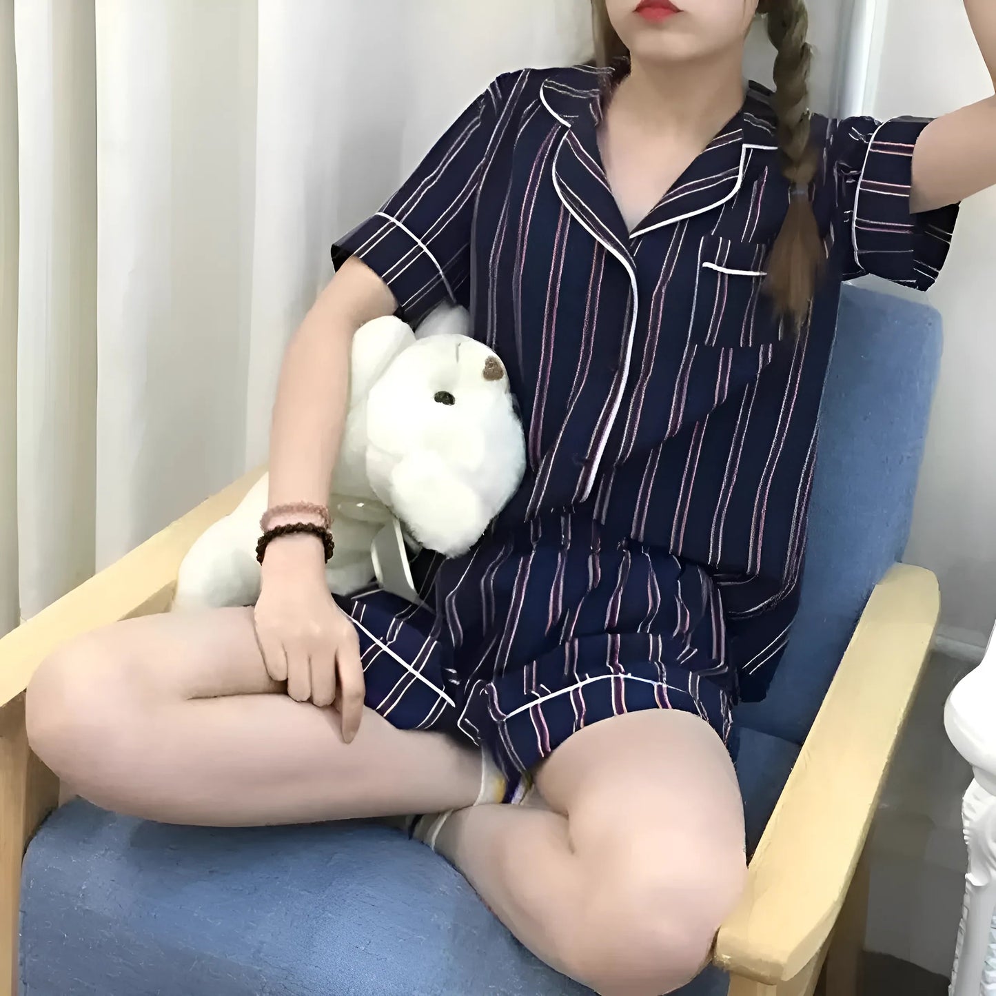 Pajama Set with Shirt and Shorts